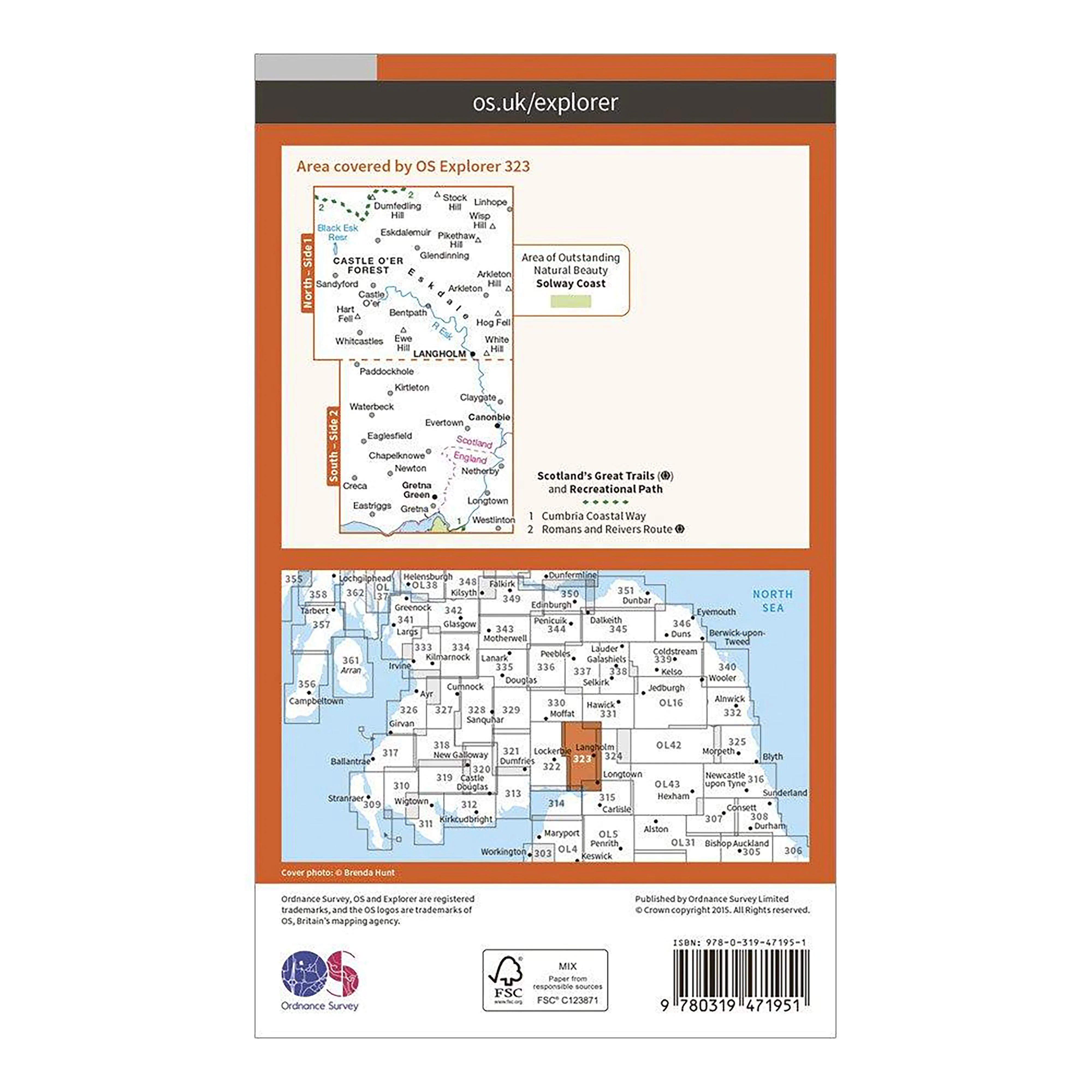 Explorer Active 323 Eskdale & Castle O’er Forest Map With Digital Version - Image 2