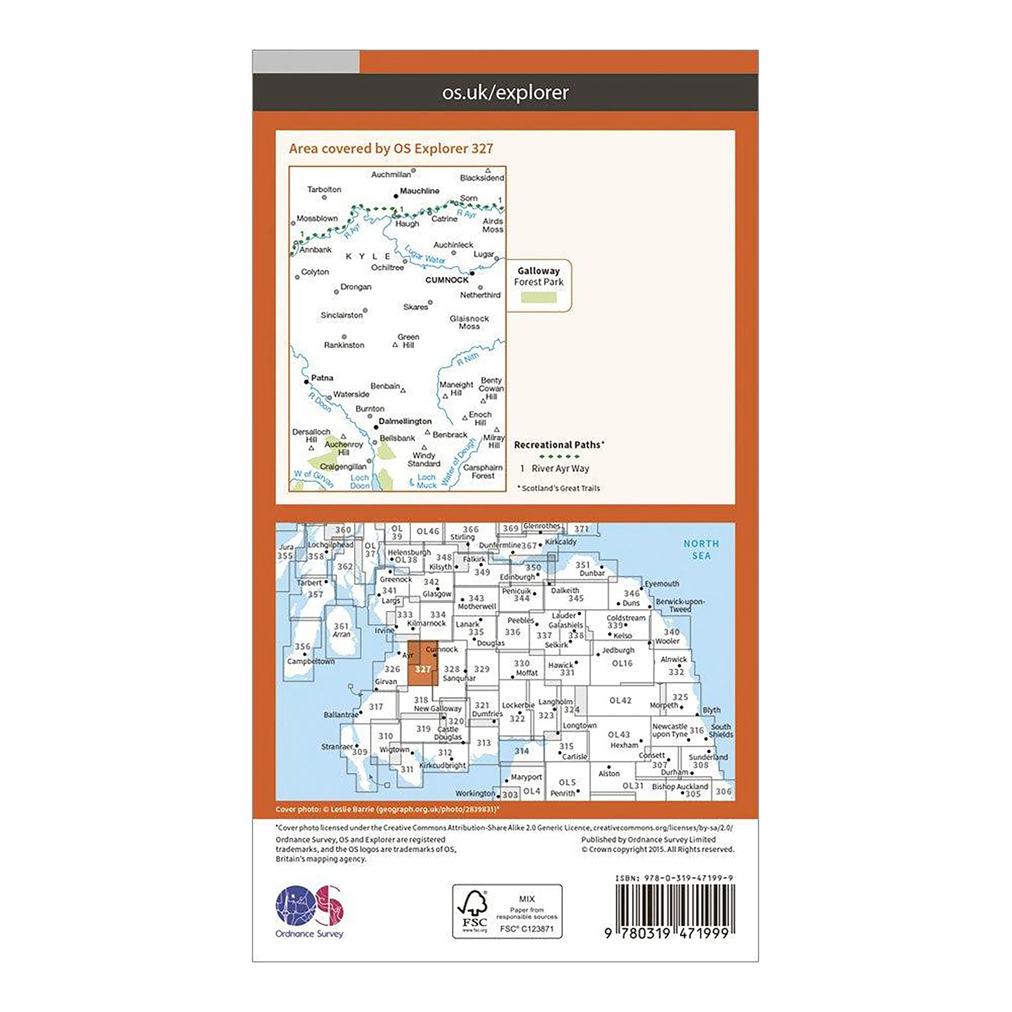Explorer Active 327 Cumnock & Dalmellington Map With Digital Version - Image 2