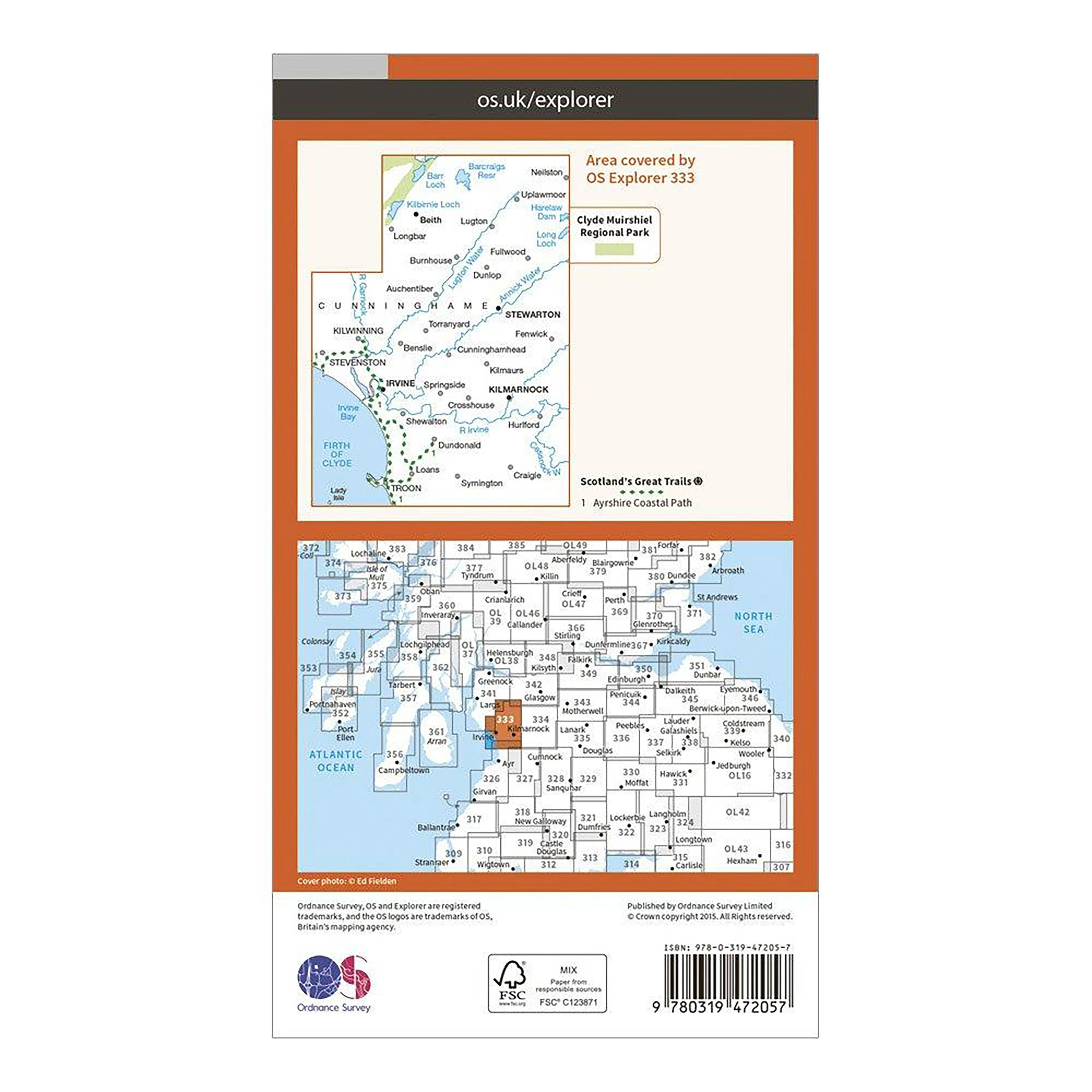 Explorer Active 333 Kilmarnock & Irvine Map With Digital Version - Image 2