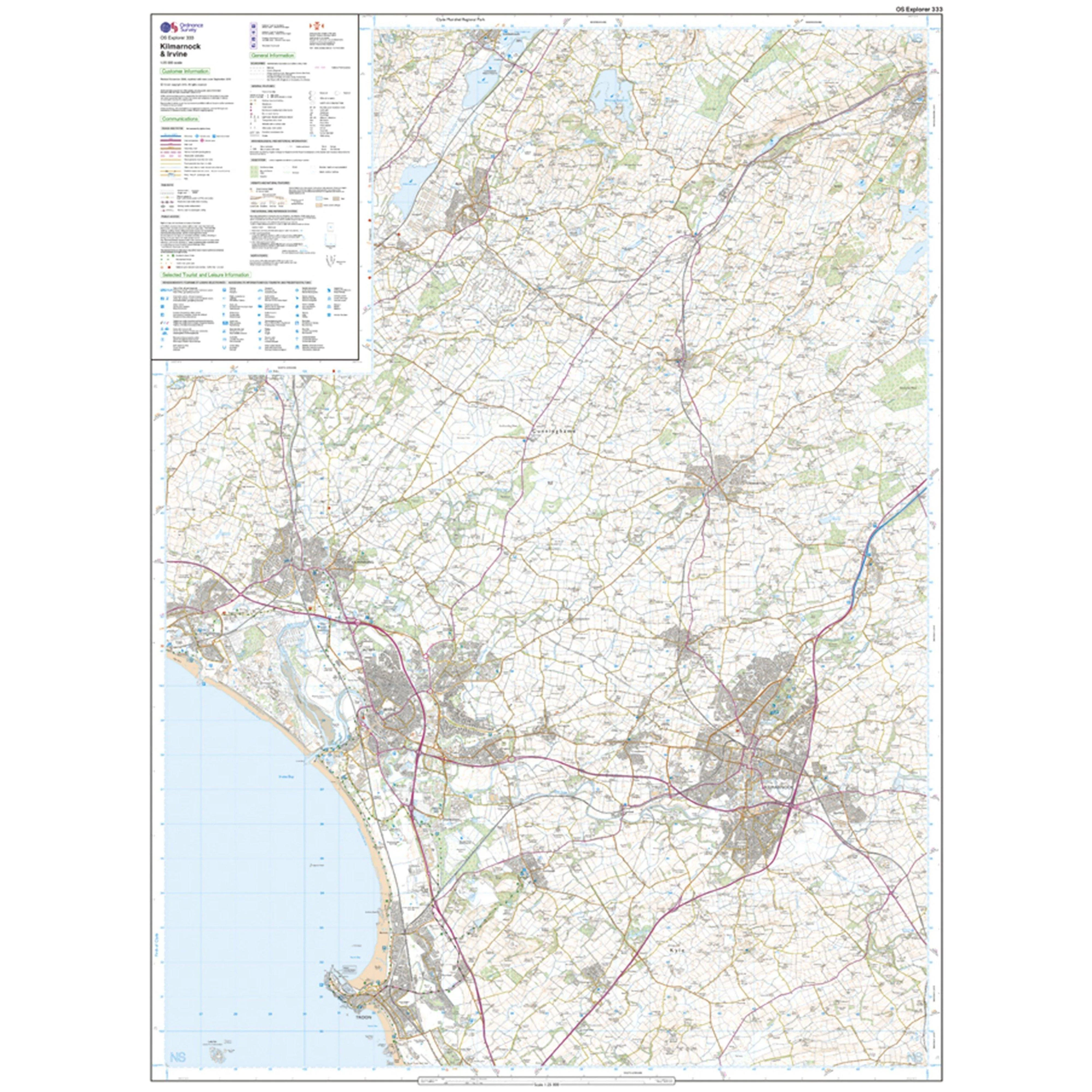 Explorer Active 333 Kilmarnock & Irvine Map With Digital Version - Image 3