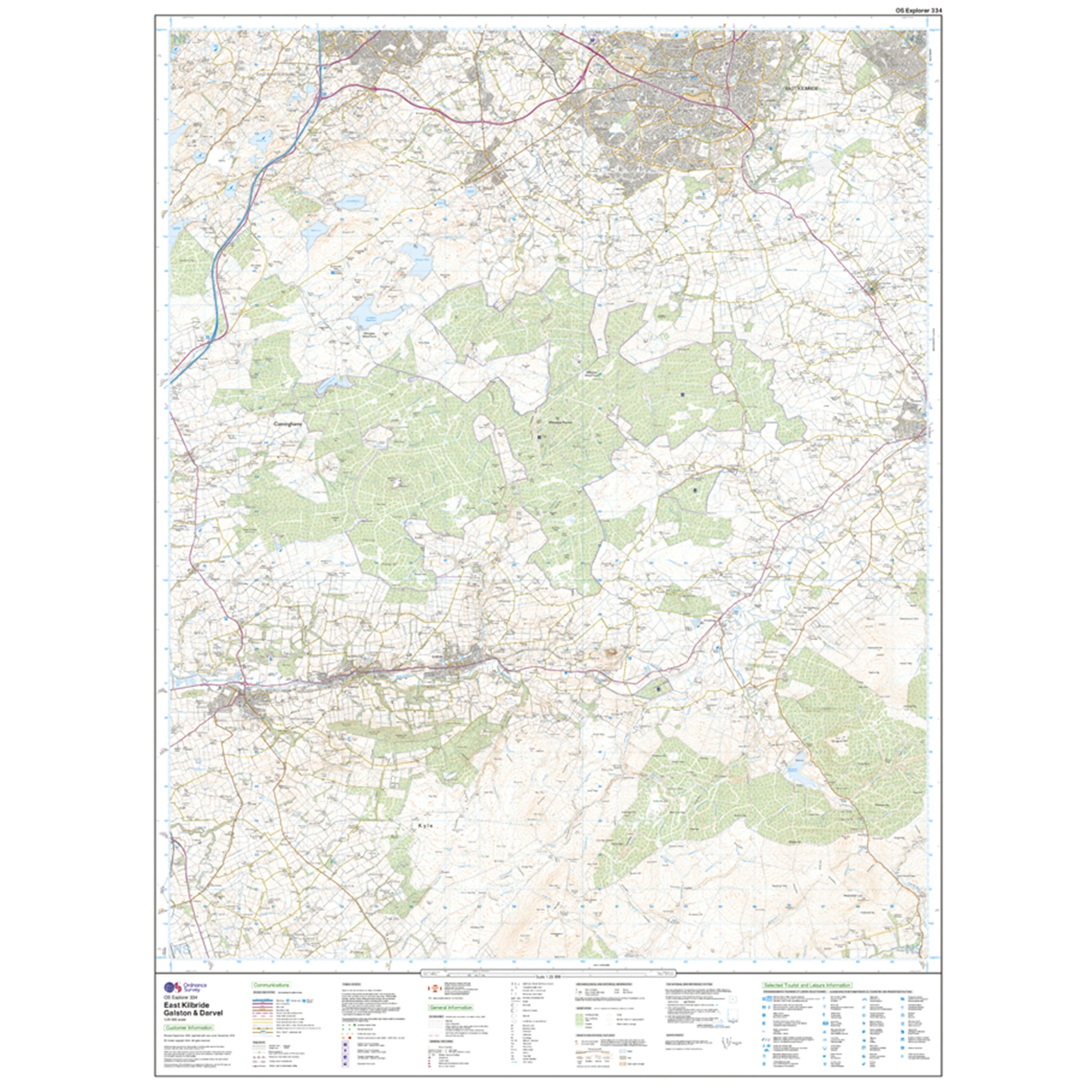 Explorer Active 334 East Kilbride, Galston & Darvel Map With Digital Version - Image 3