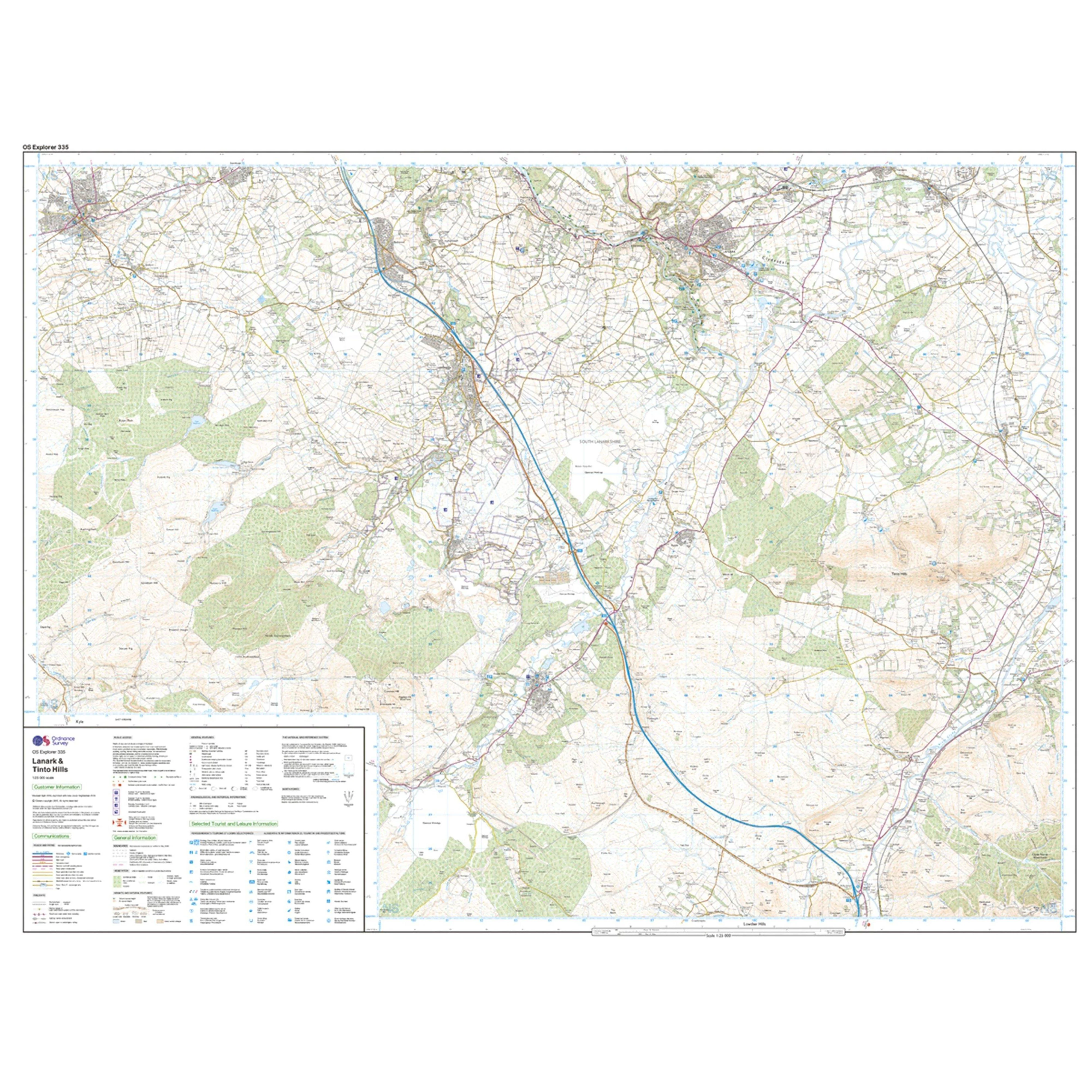 Explorer Active 335 Lanark & Tinto Hills Map With Digital Version - Image 3
