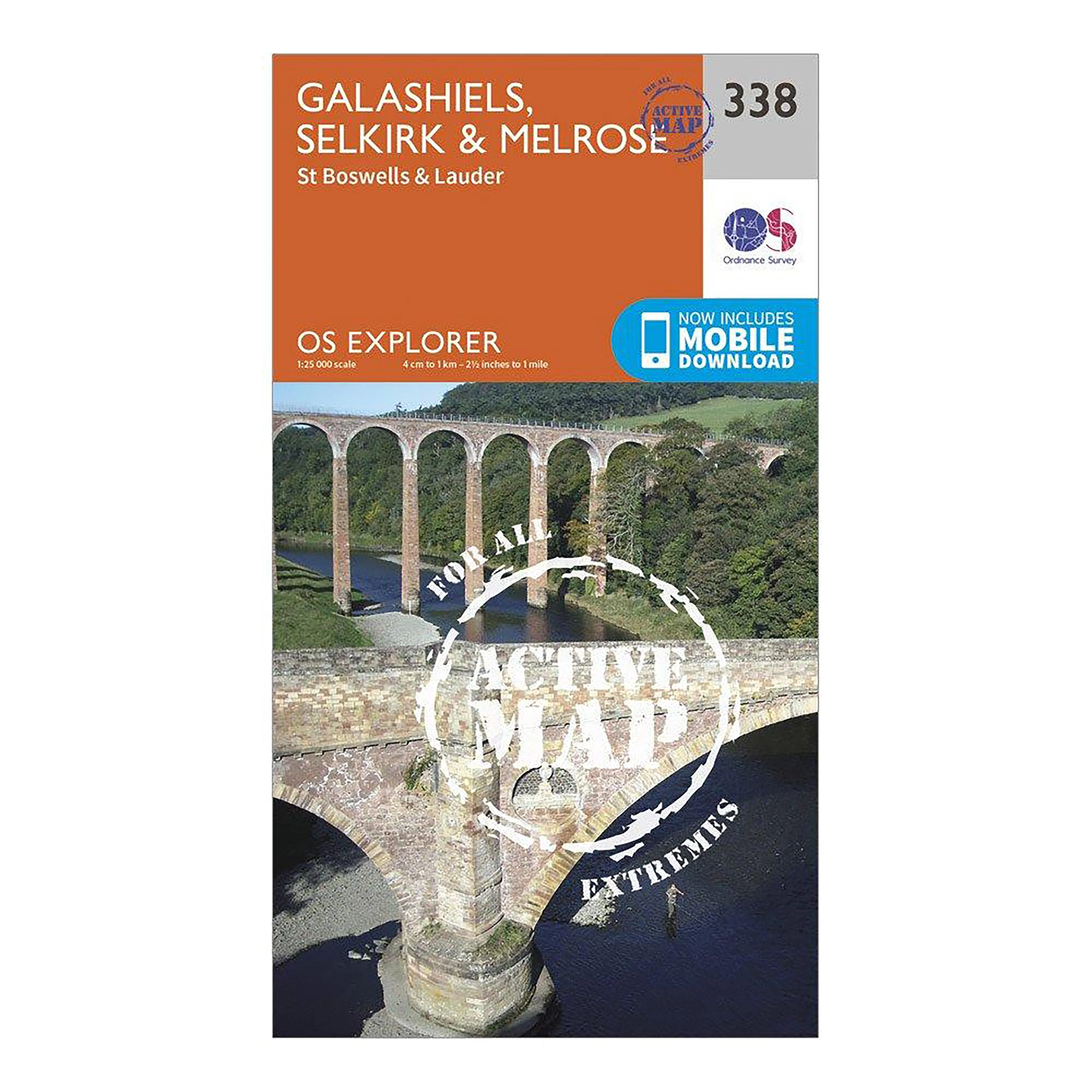 Explorer Active 338 Galashiels, Selkirk & Melrose Map With Digital Version - Image 3