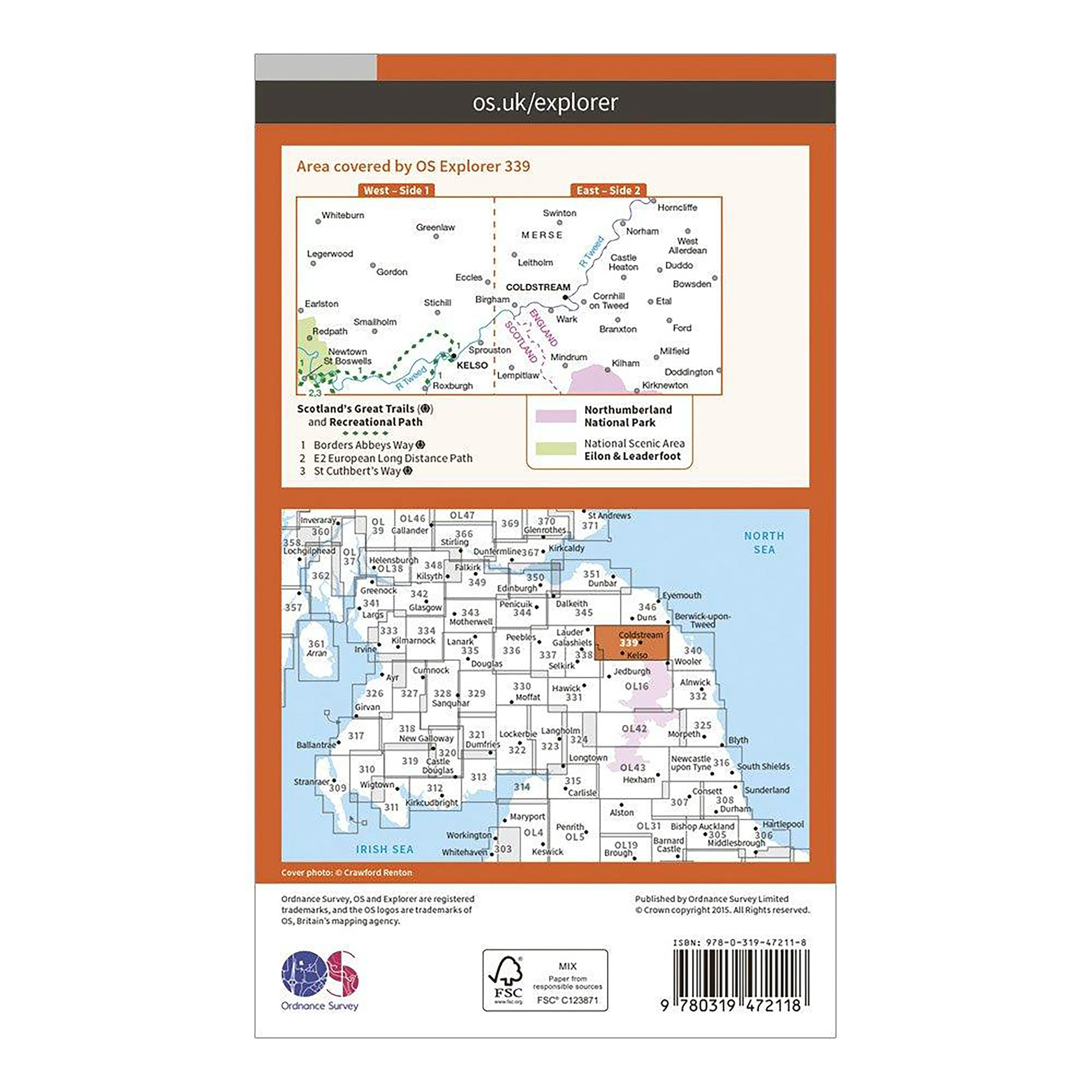 Explorer Active 339 Kelso, Coldstream & Lower Tweed Valley Map With Digital Version - Image 2
