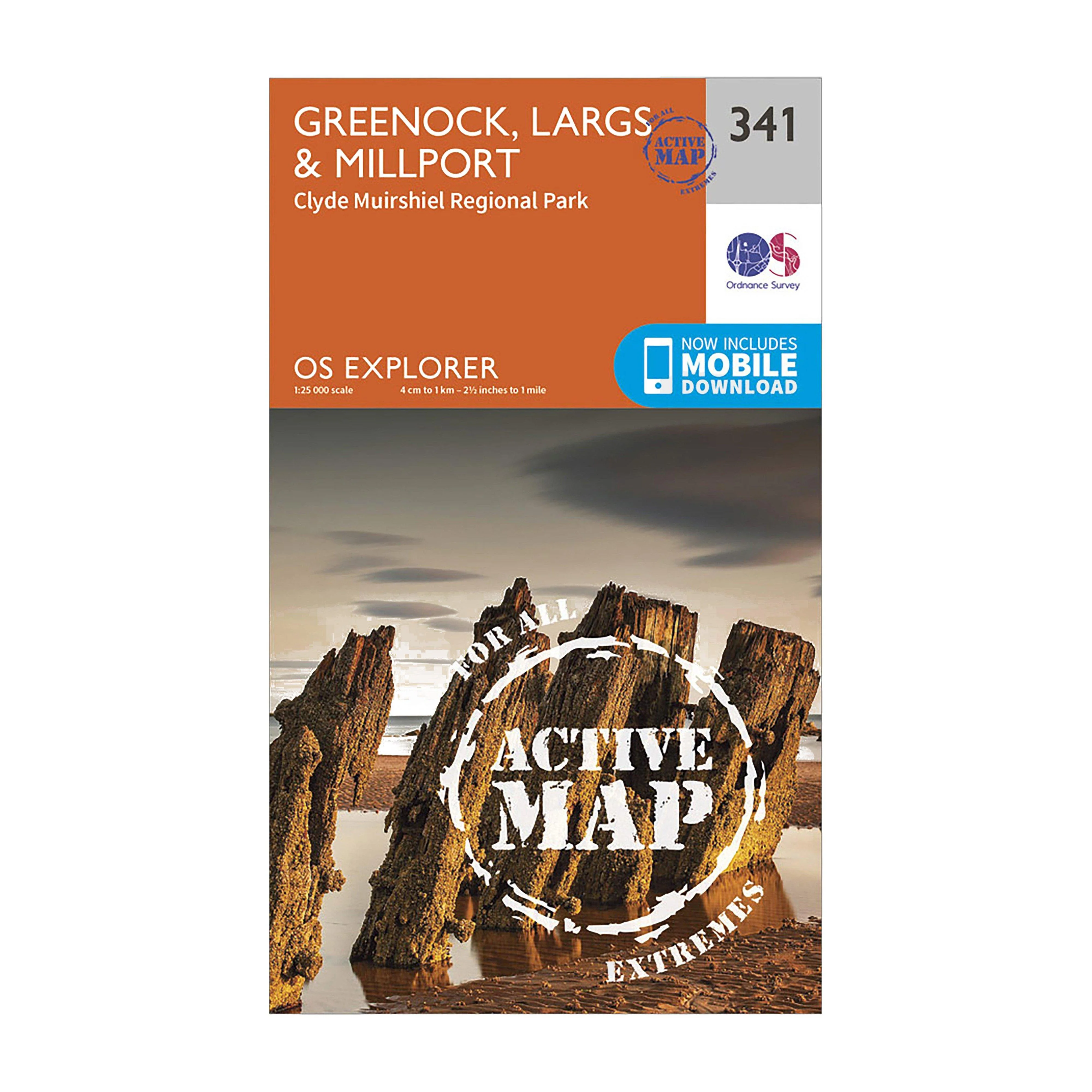 Explorer Active 341 Greenoch, Largs & Millport Map With Digital Version - Image 5