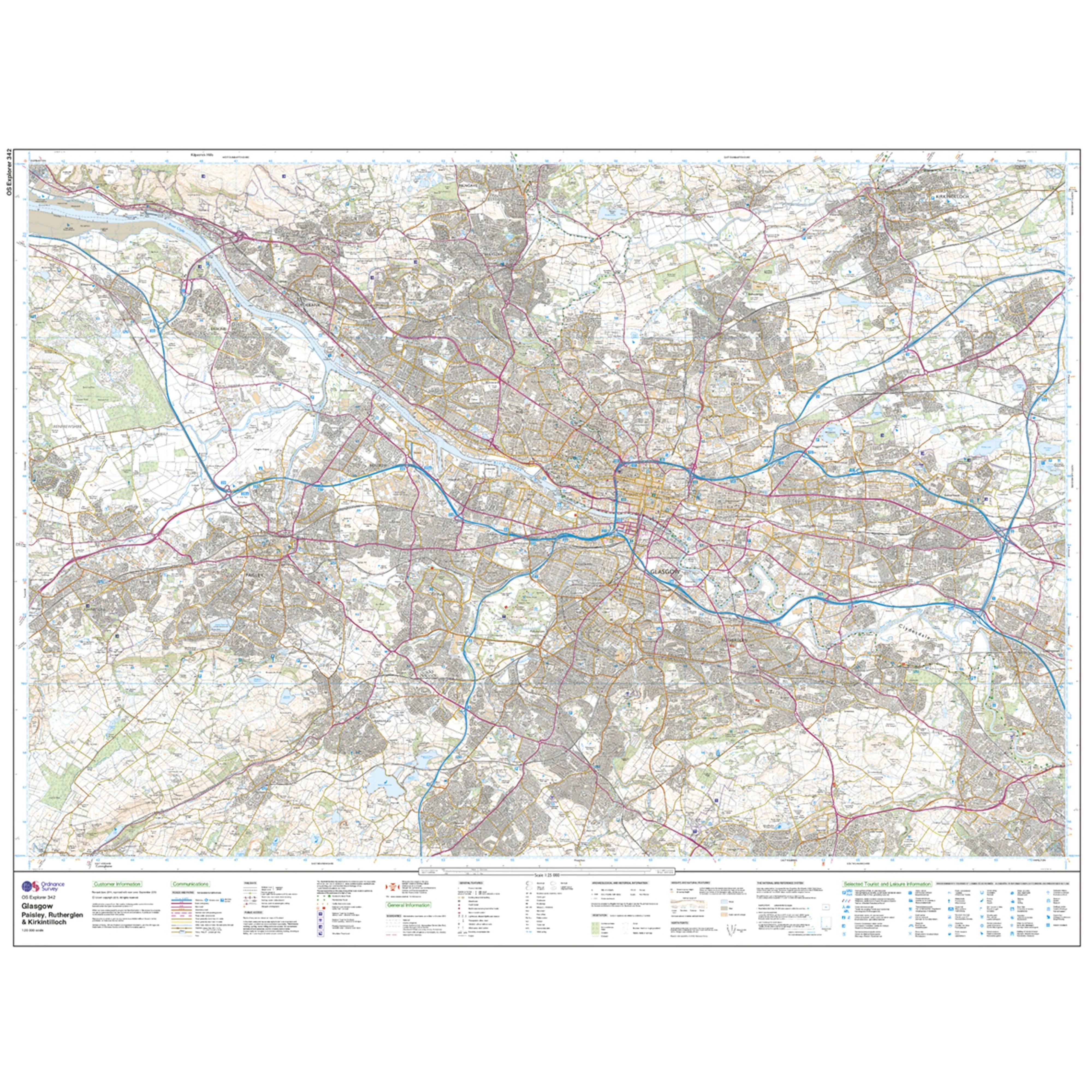Explorer Active 342 Glasgow Map With Digital Version - Image 3