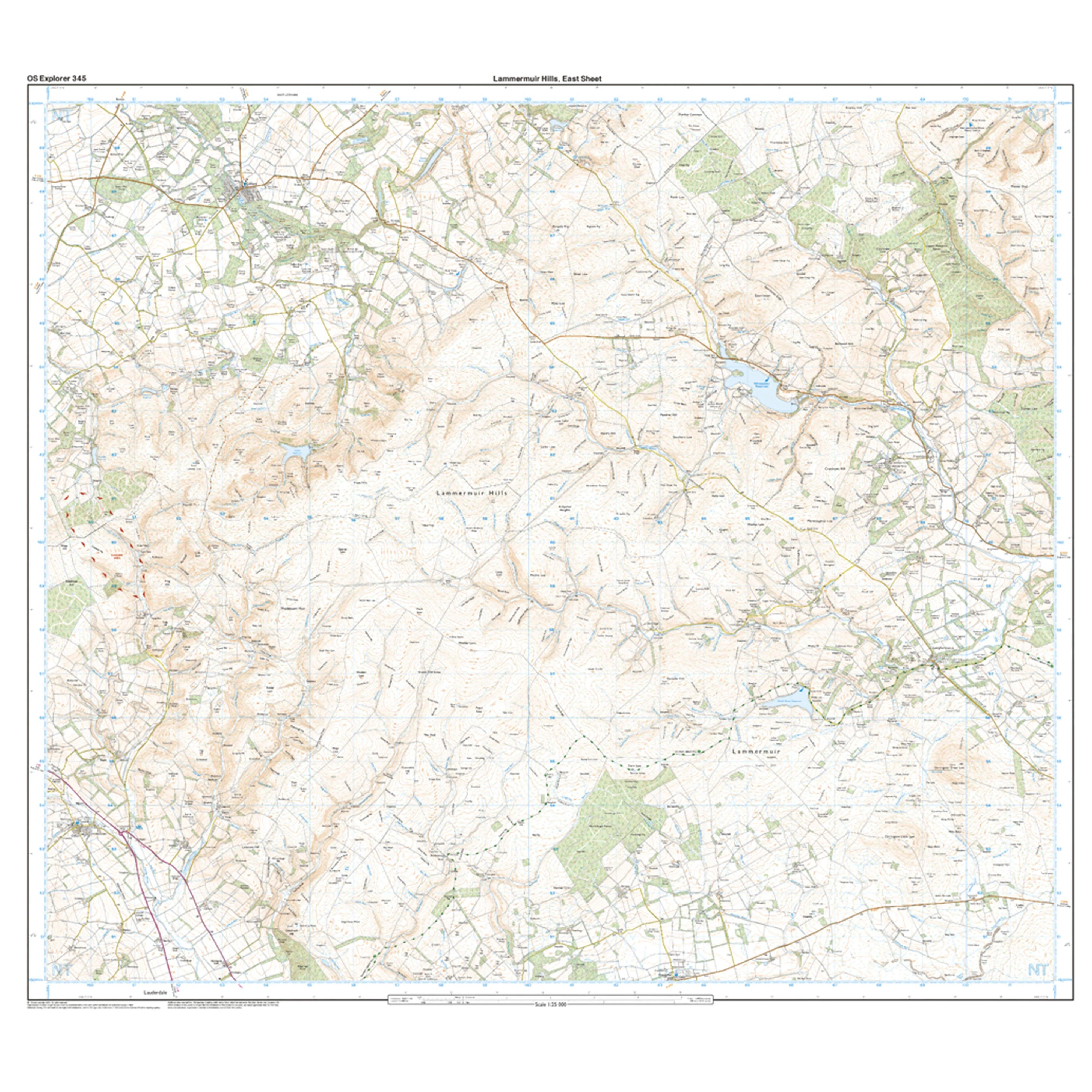 Explorer Active 345 Lammermuir Hills Map With Digital Version - Image 3