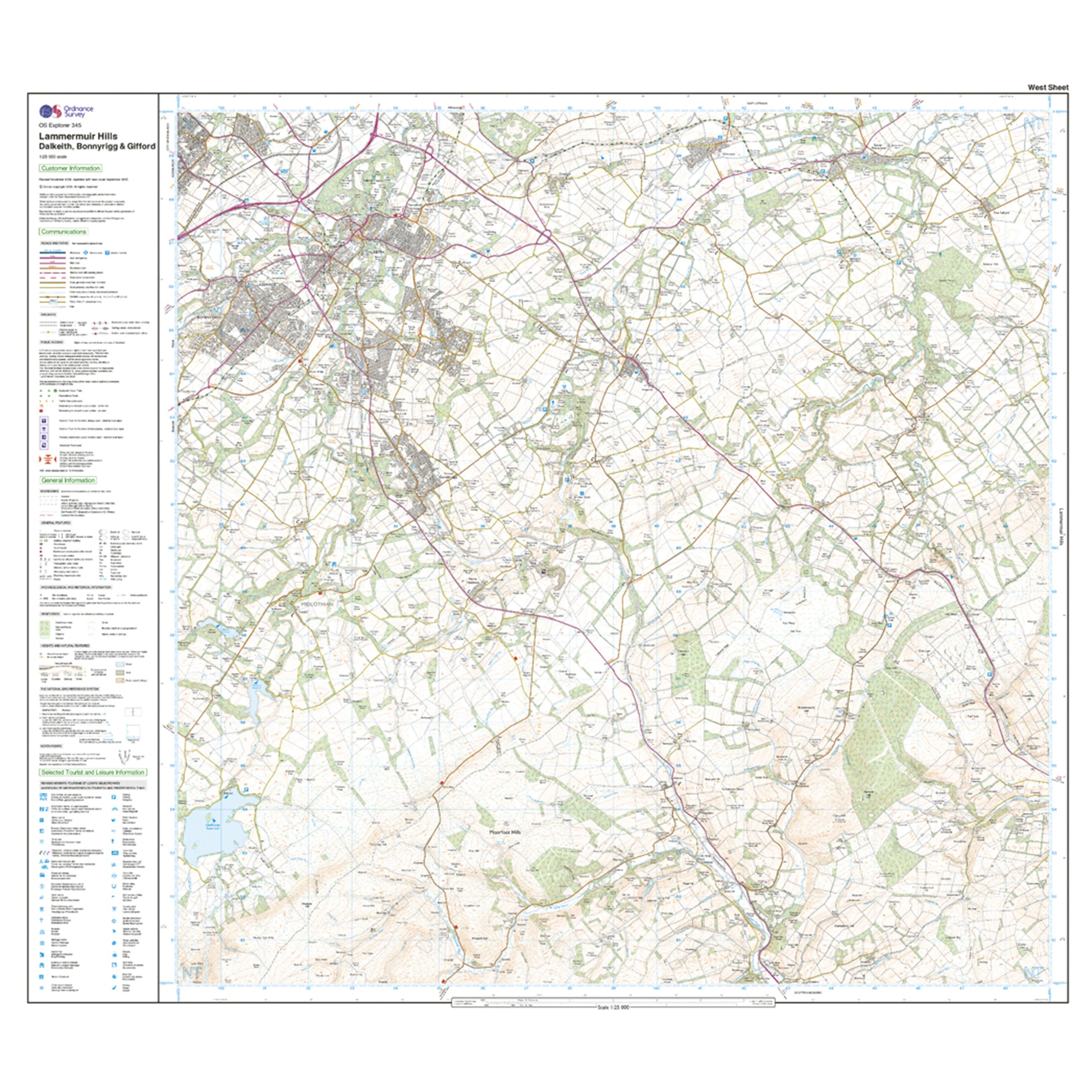 Explorer Active 345 Lammermuir Hills Map With Digital Version - Image 4