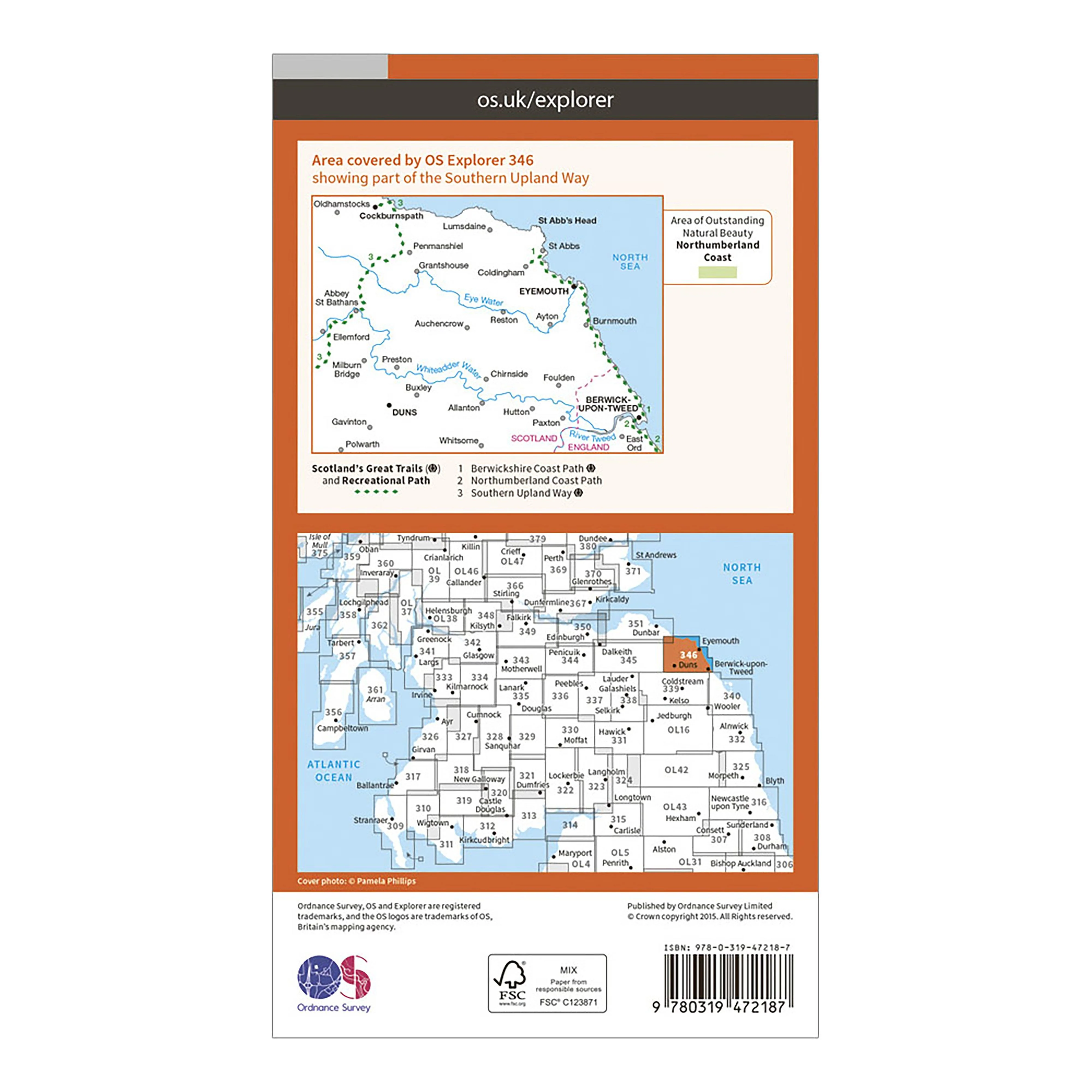 Explorer Active 346 Berwick-upon-Tweed Map With Digital Version - Image 2