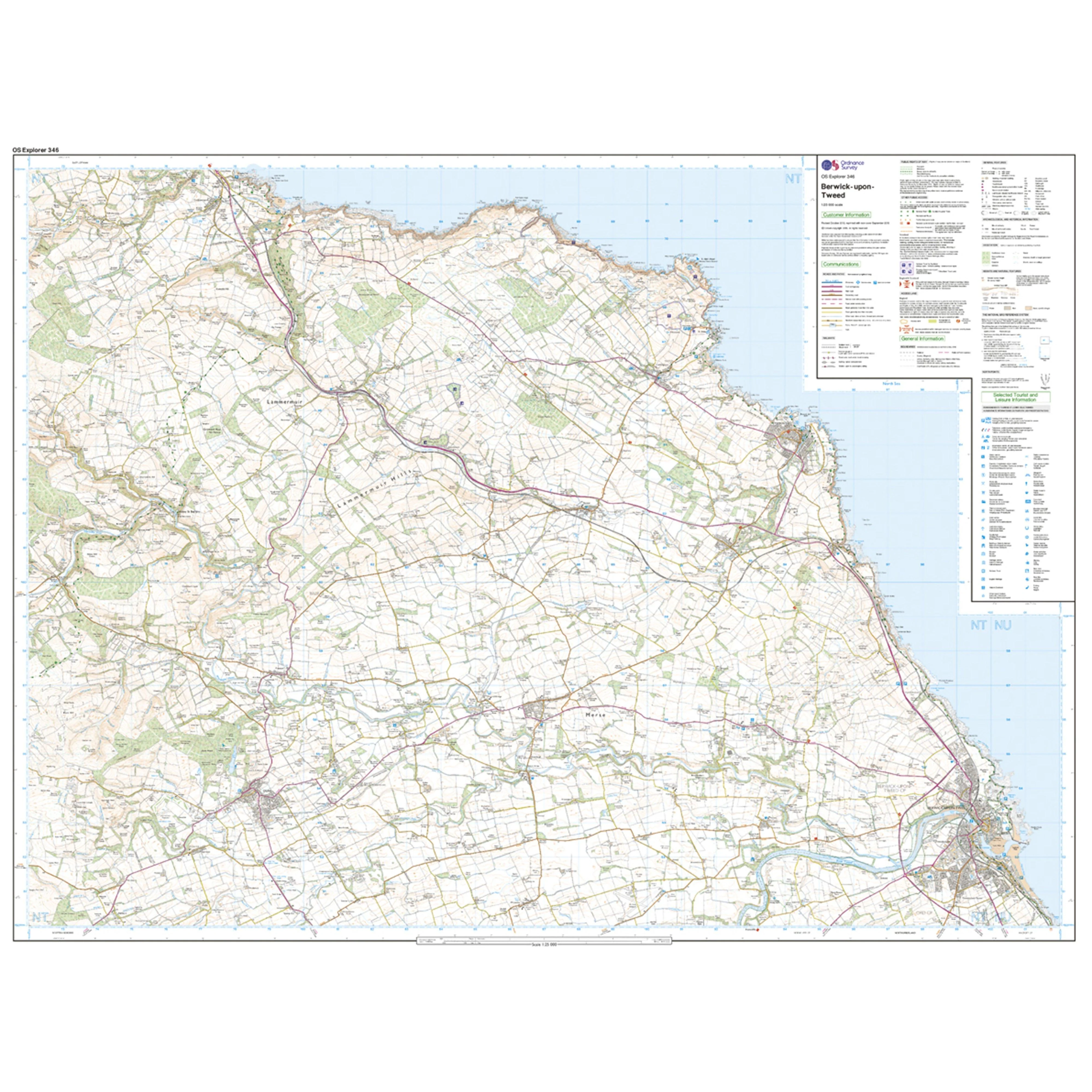 Explorer Active 346 Berwick-upon-Tweed Map With Digital Version - Image 3