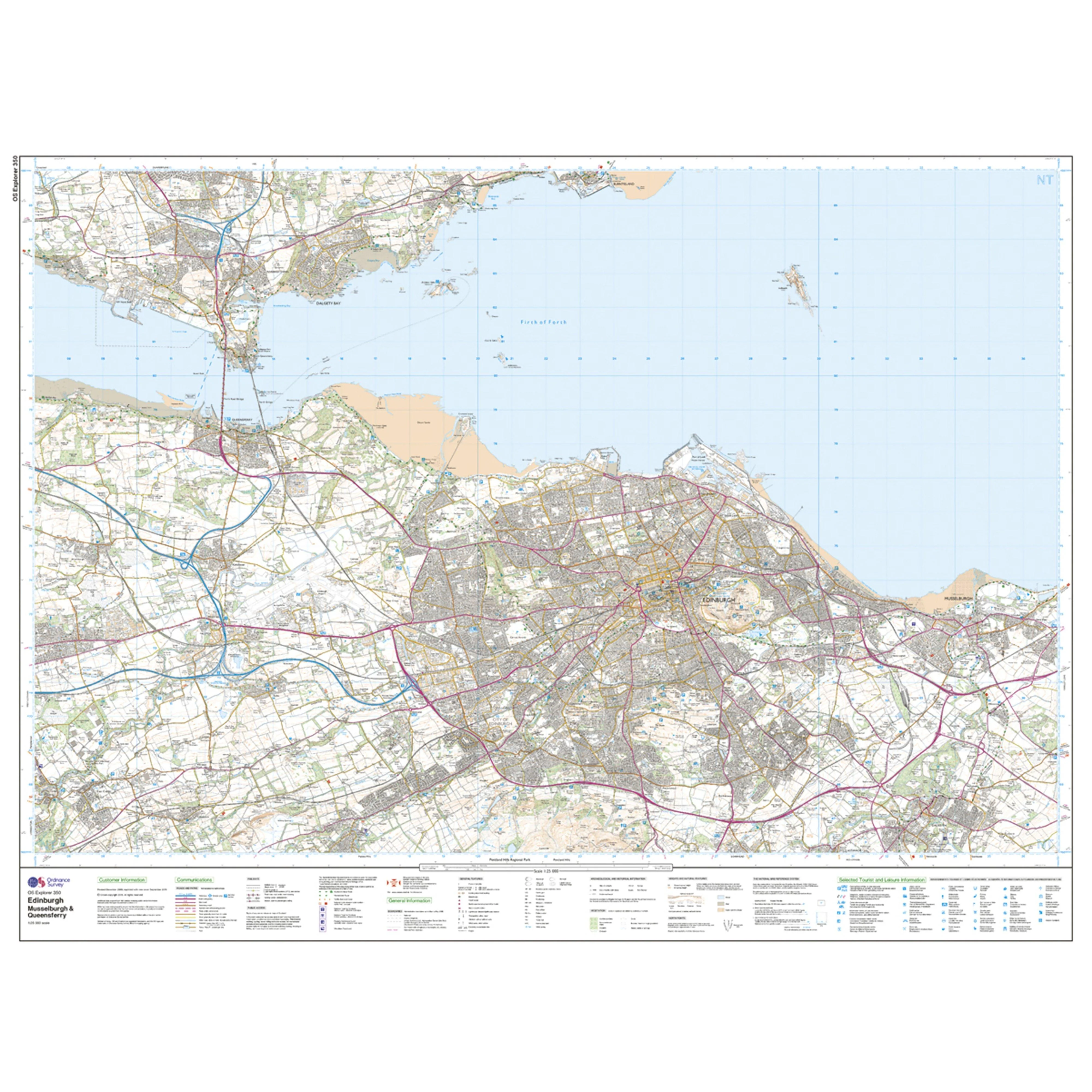 Explorer Active 350 Edinburgh Map With Digital Version - Image 3