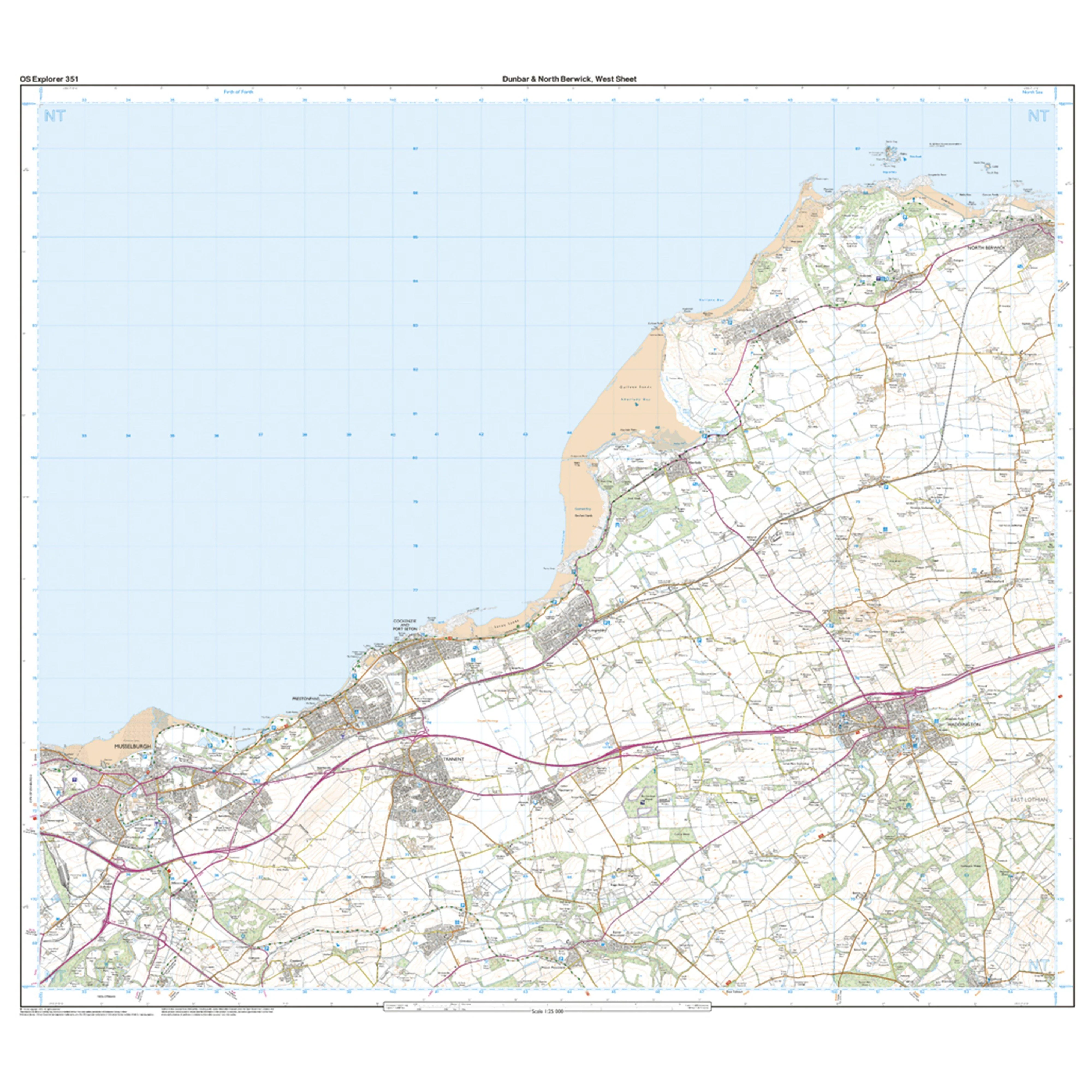 Explorer Active 351 Dunbar  North Berwick Map With Digital Version - Image 4