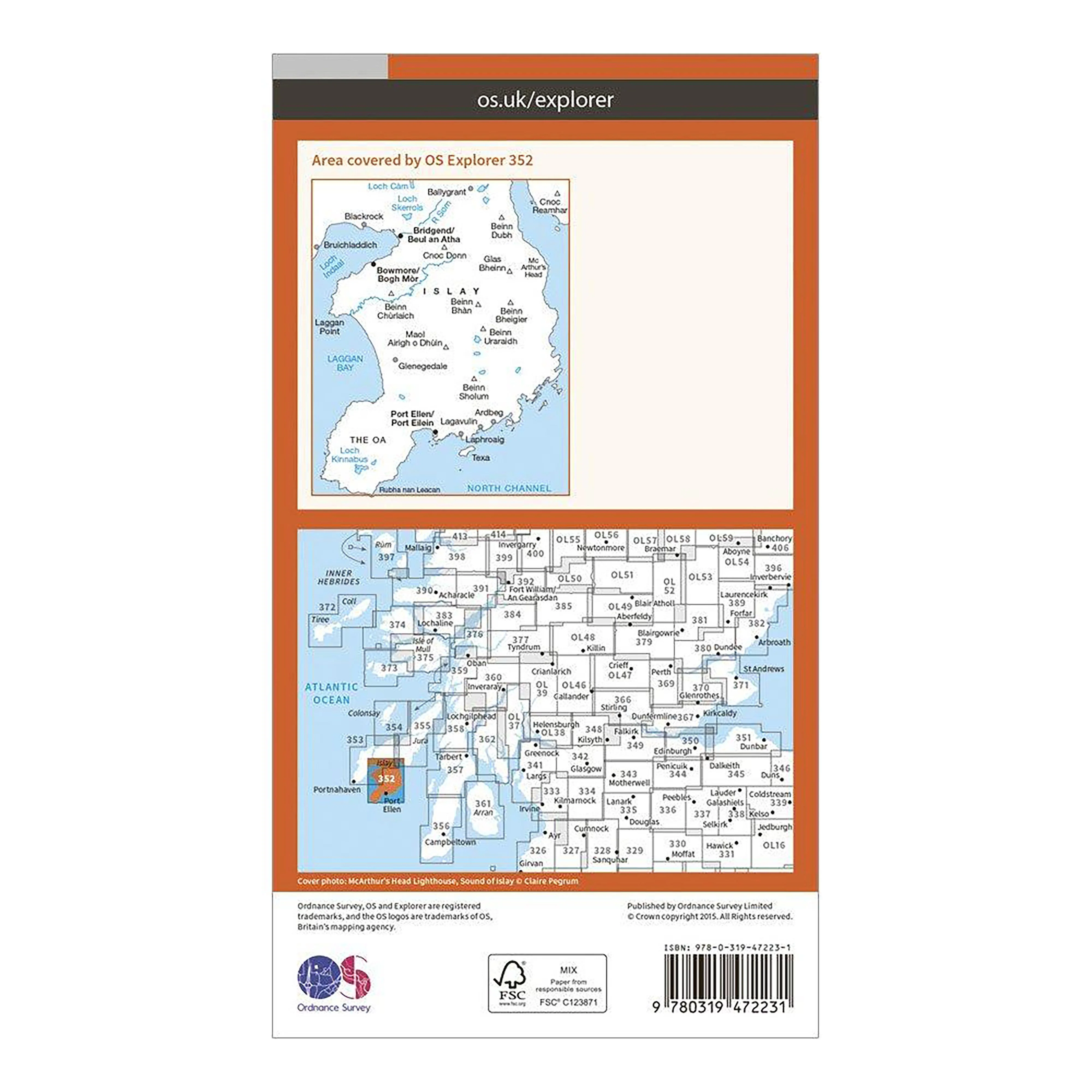 Explorer Active 352 Islay South Map With Digital Version - Image 2