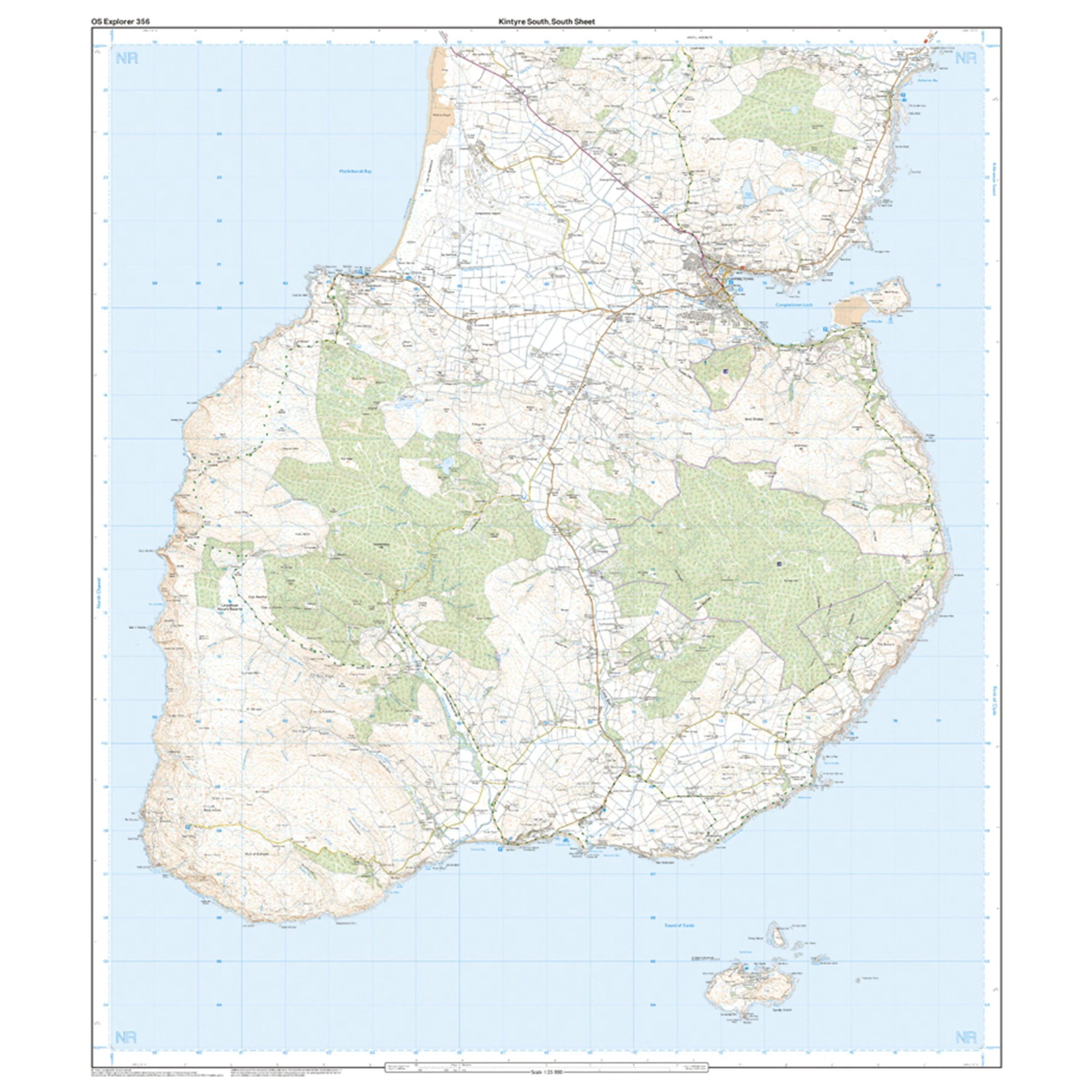 Explorer Active 356 Kintyre South Campeltown Map With Digital Version - Image 4