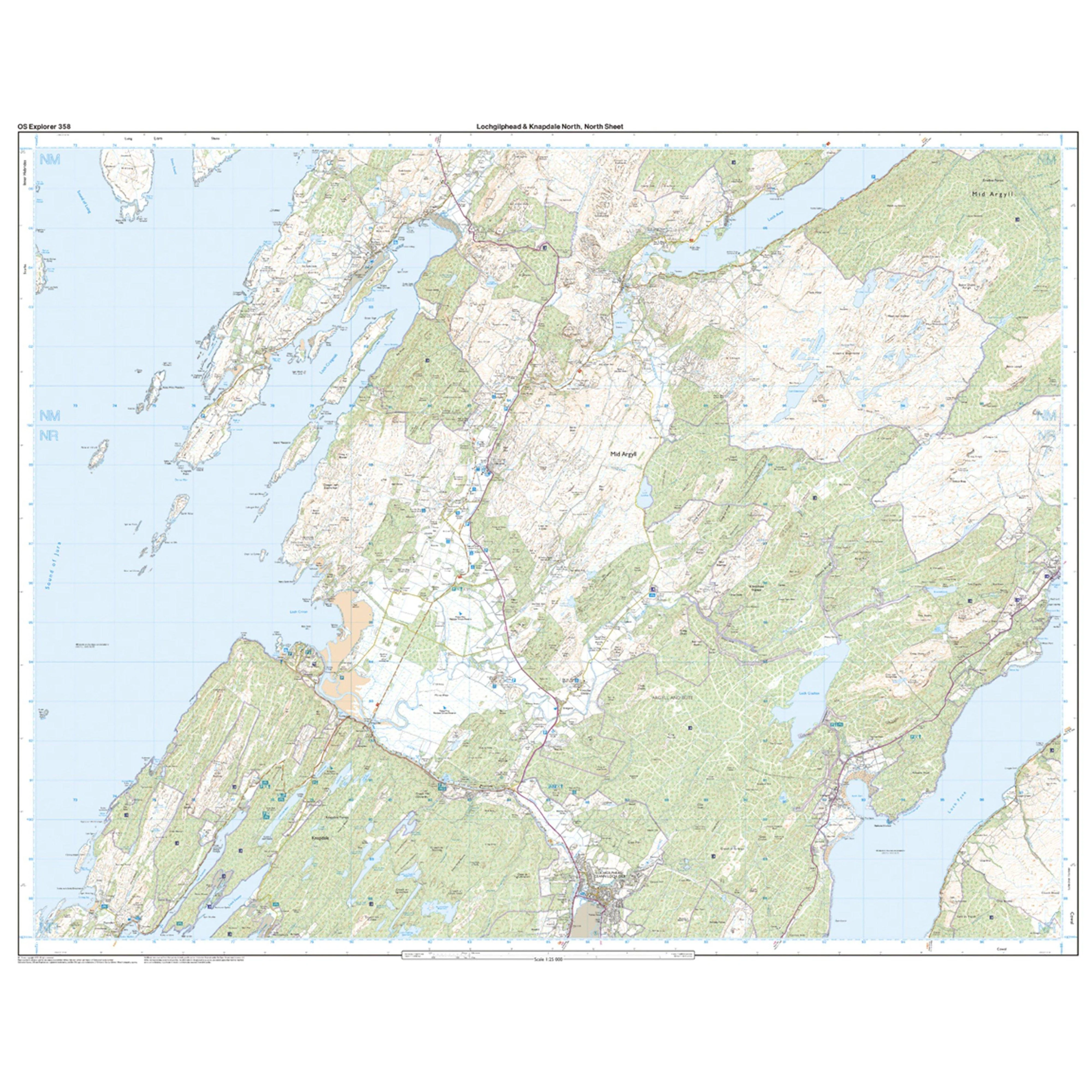 Explorer Active 358 Lochgilphead & Knapdale North Map With Digital Version - Image 3
