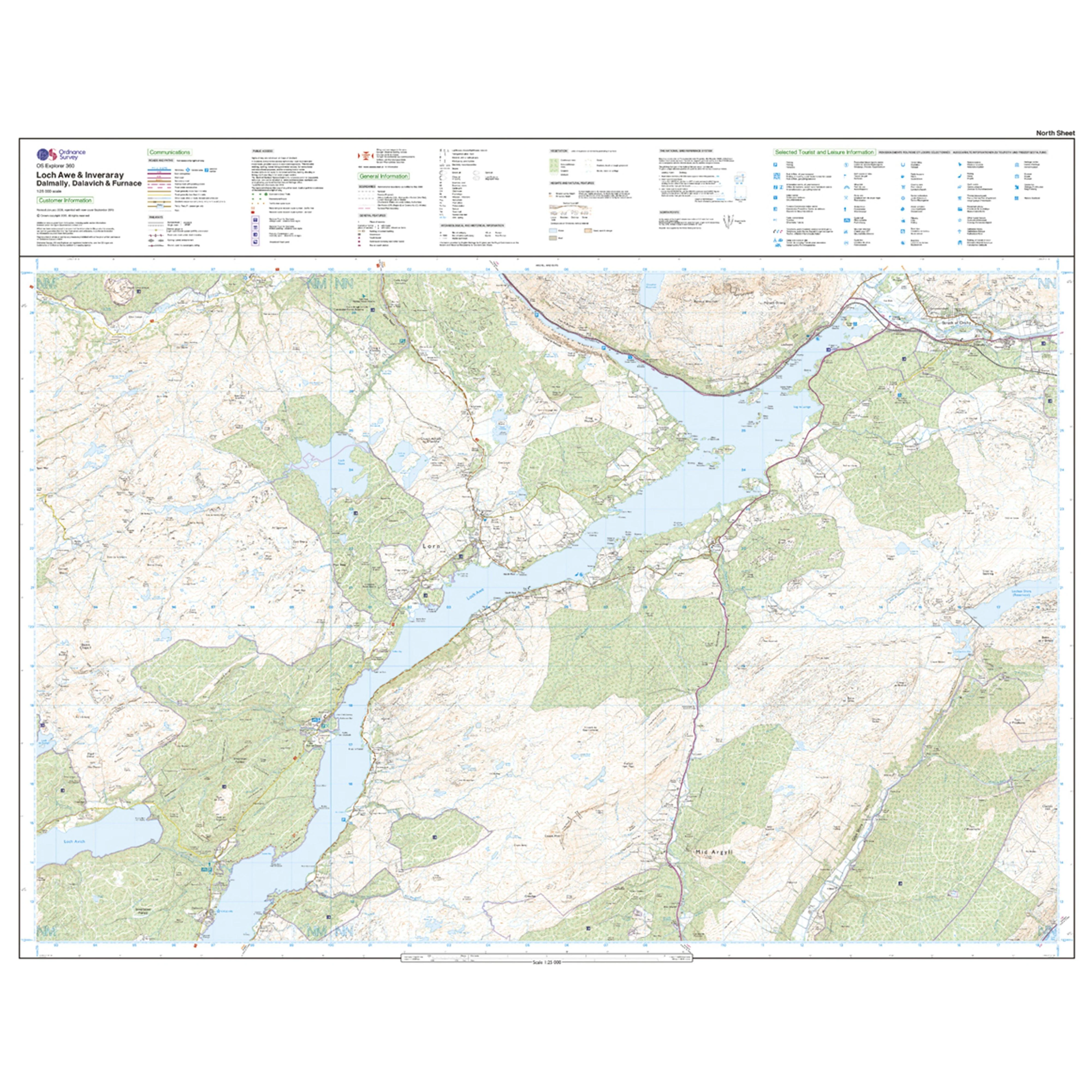 Explorer Active 360 Loch Awe & Inveraray Map With Digital Version - Image 3