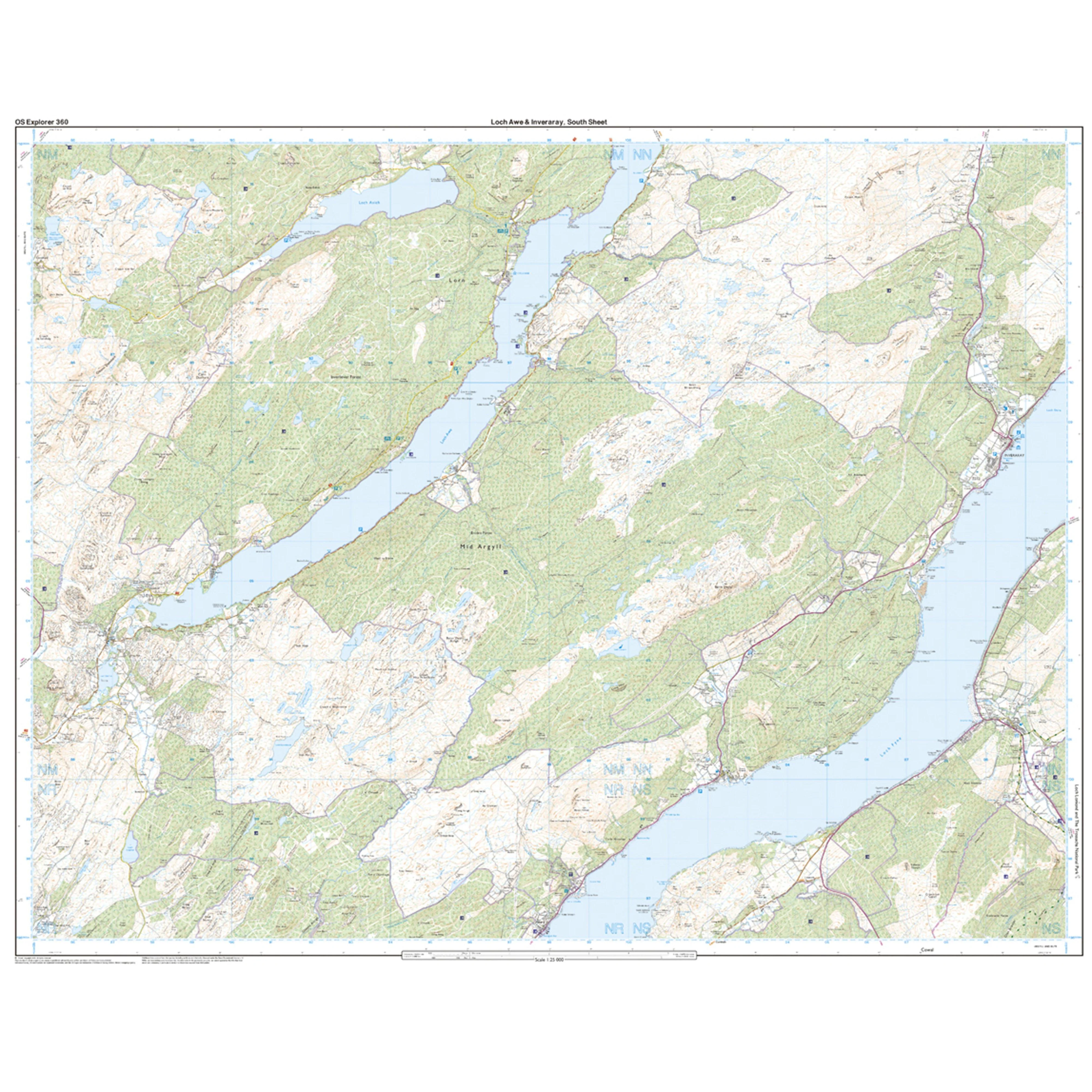 Explorer Active 360 Loch Awe & Inveraray Map With Digital Version - Image 4