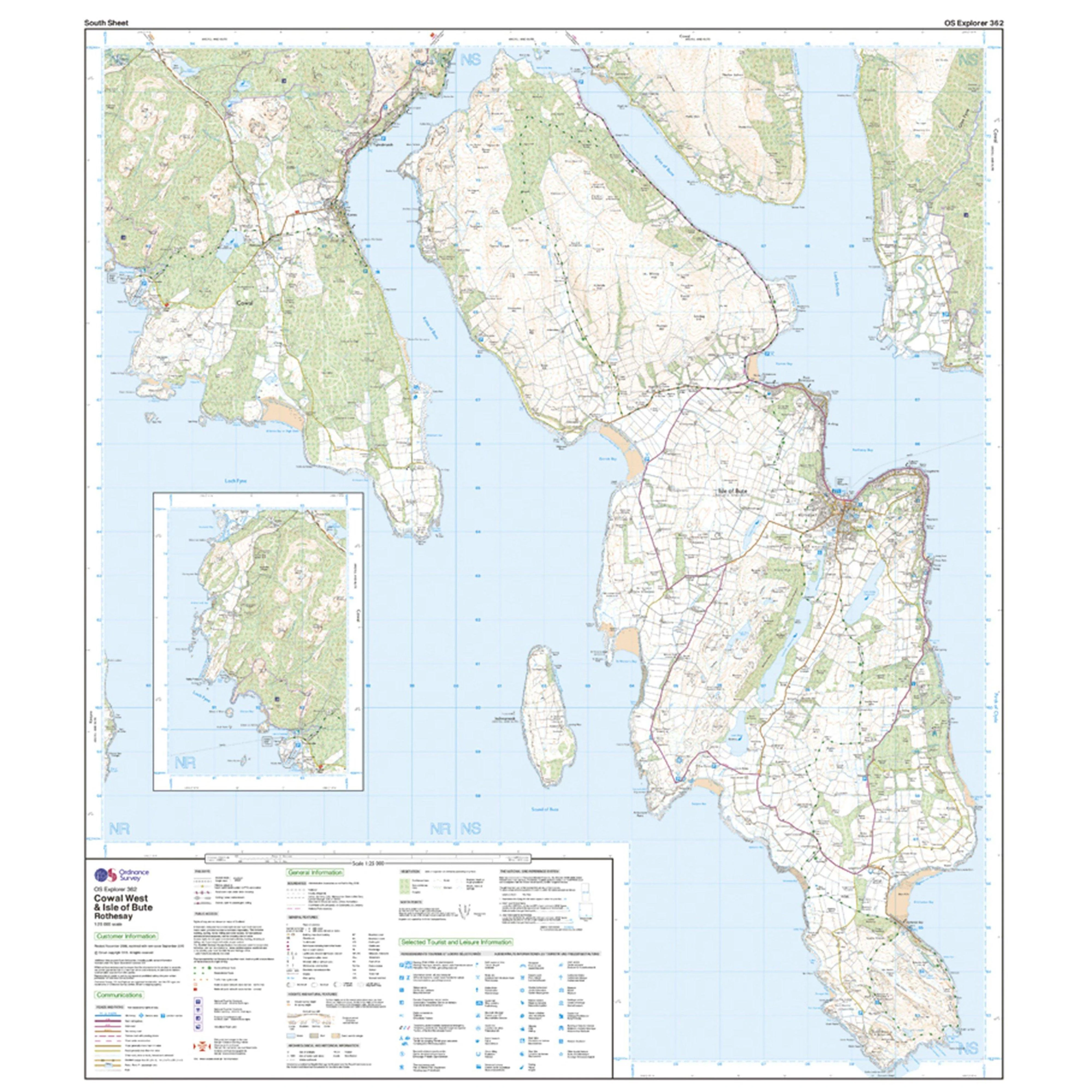 Explorer Active 362 Cowal West & Isle of Bute Map With Digital Version - Image 4