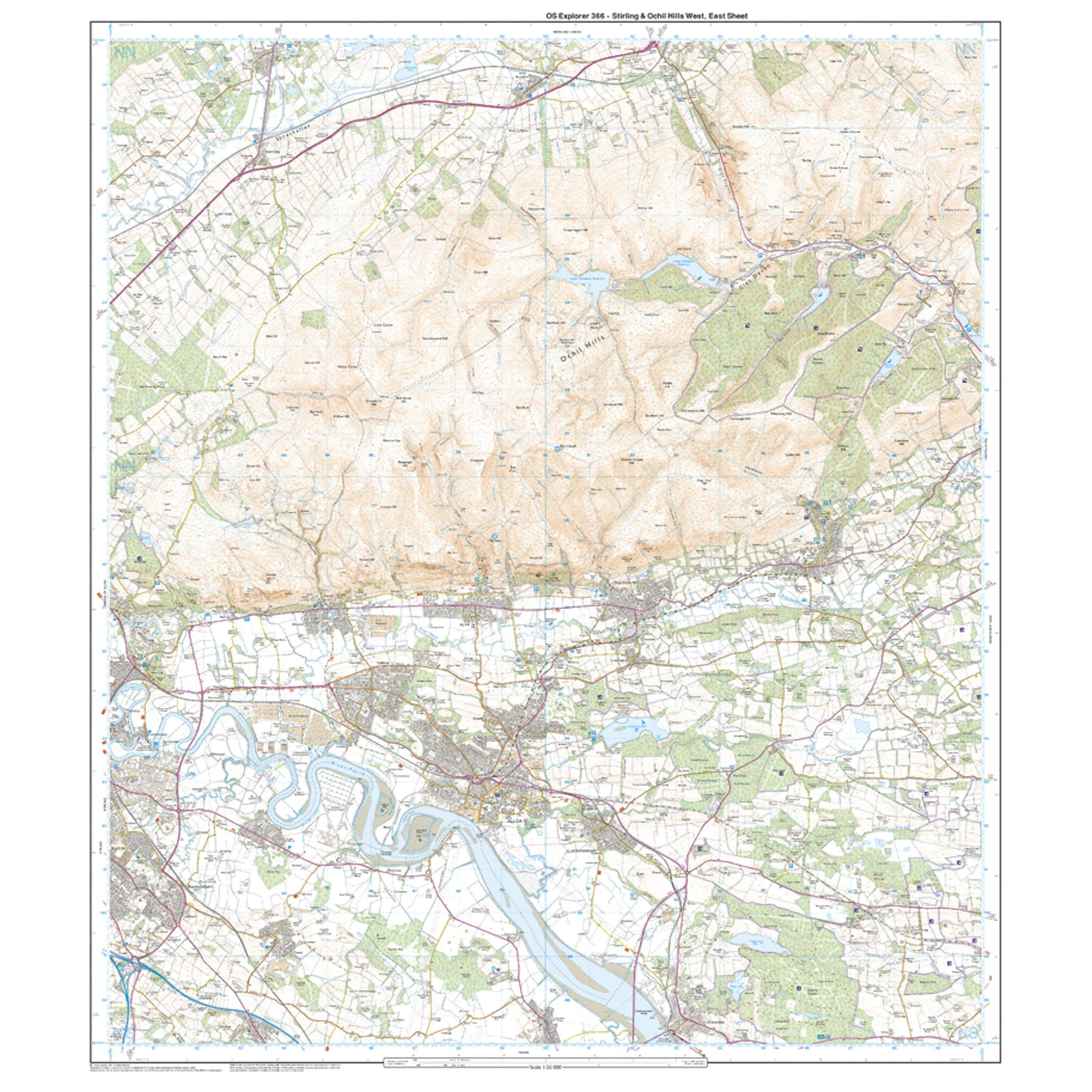 Explorer Active 366 Stirling & Ochil Hills West Map With Digital Version - Image 3