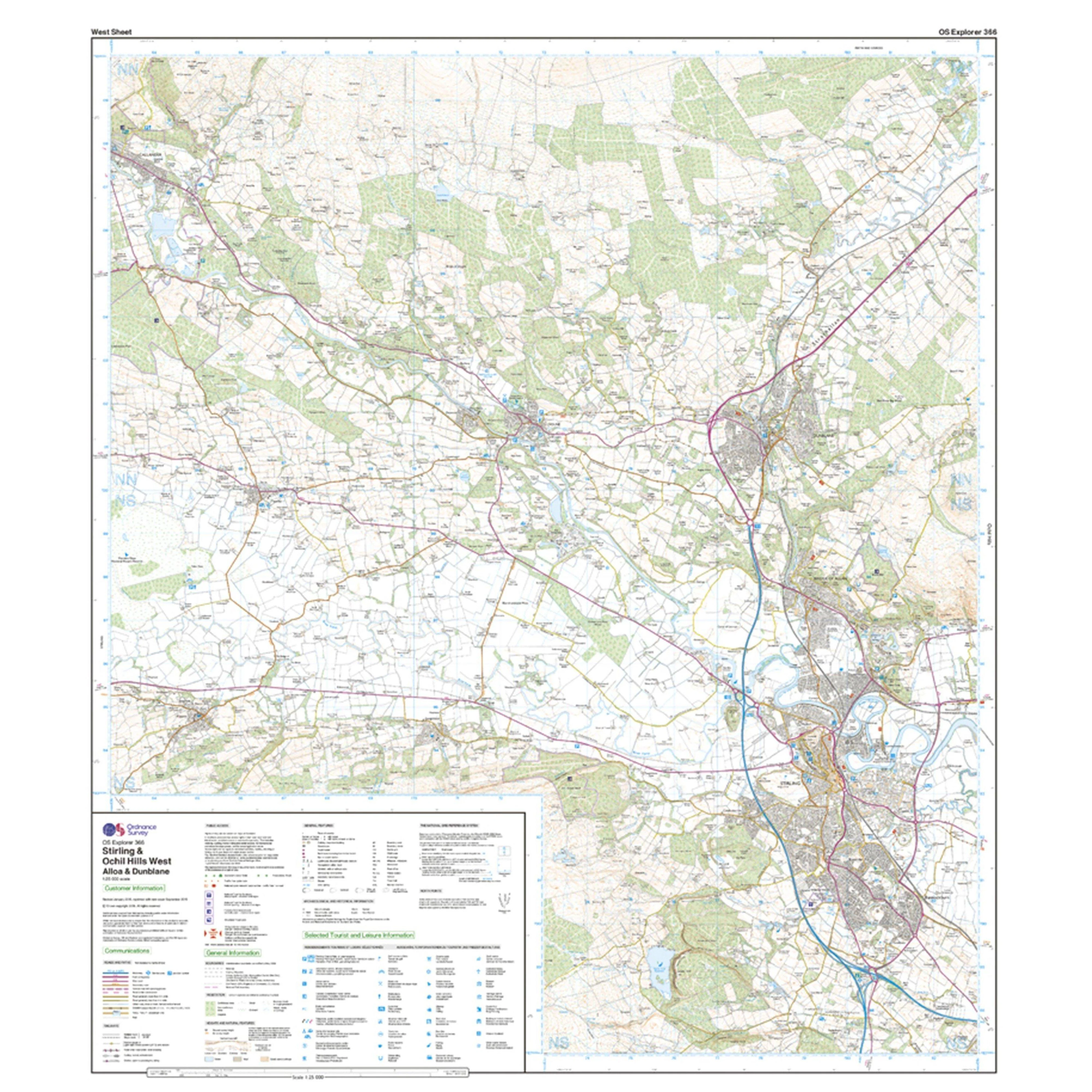 Explorer Active 366 Stirling & Ochil Hills West Map With Digital Version - Image 4