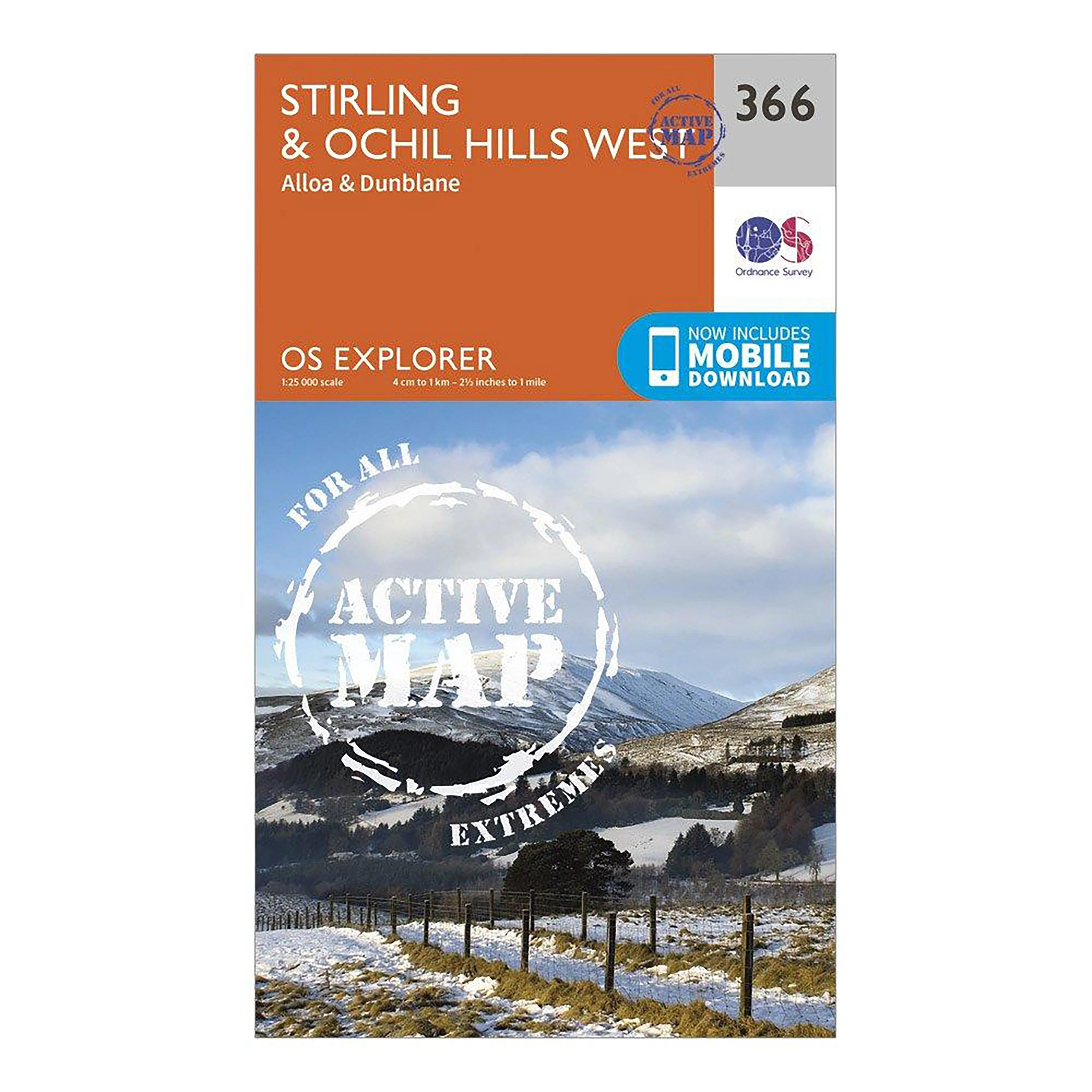 Explorer Active 366 Stirling & Ochil Hills West Map With Digital Version - Image 5