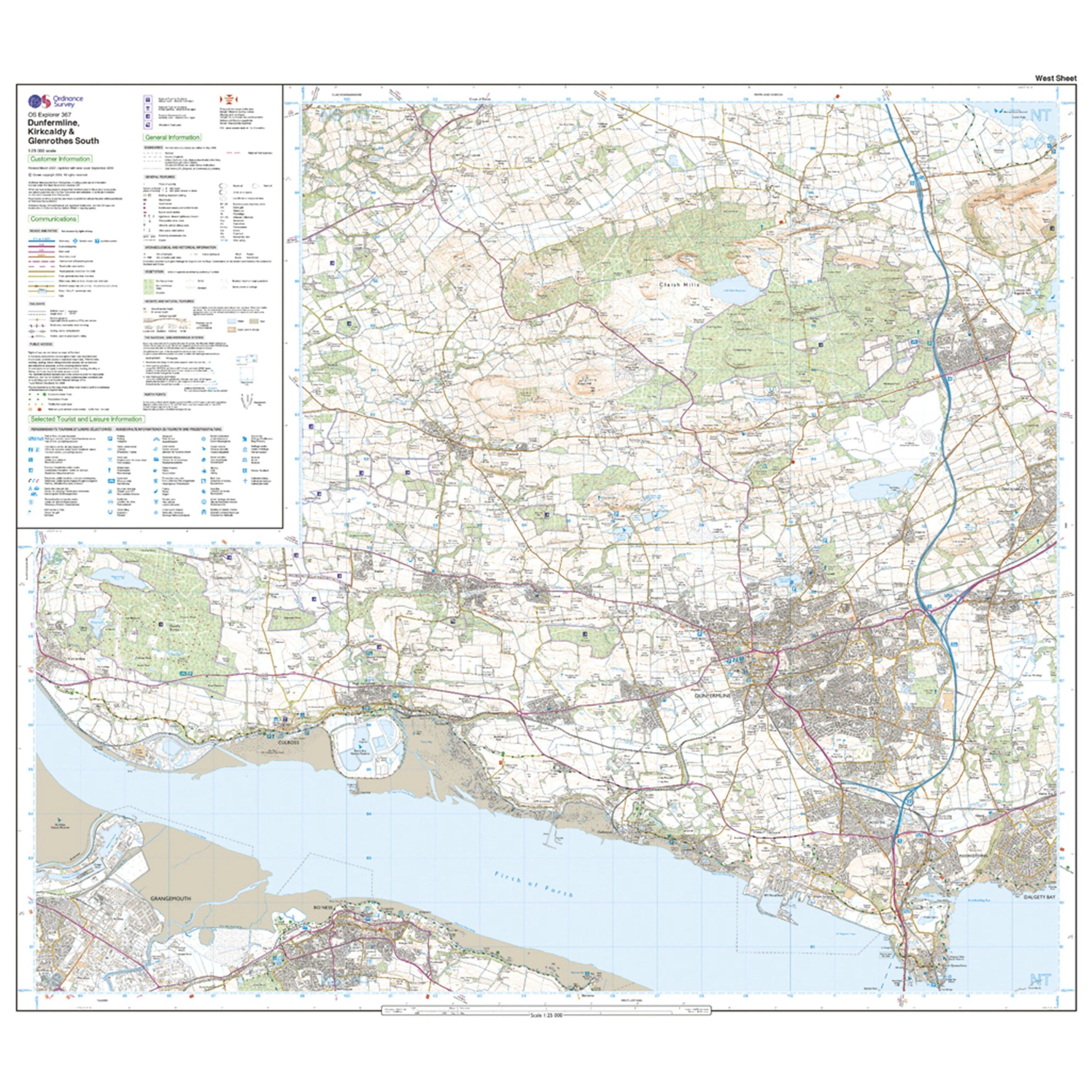 Explorer Active 367 Dunfermline, Kirkcaldy & Glenrothes South Map With Digital Version - Image 4