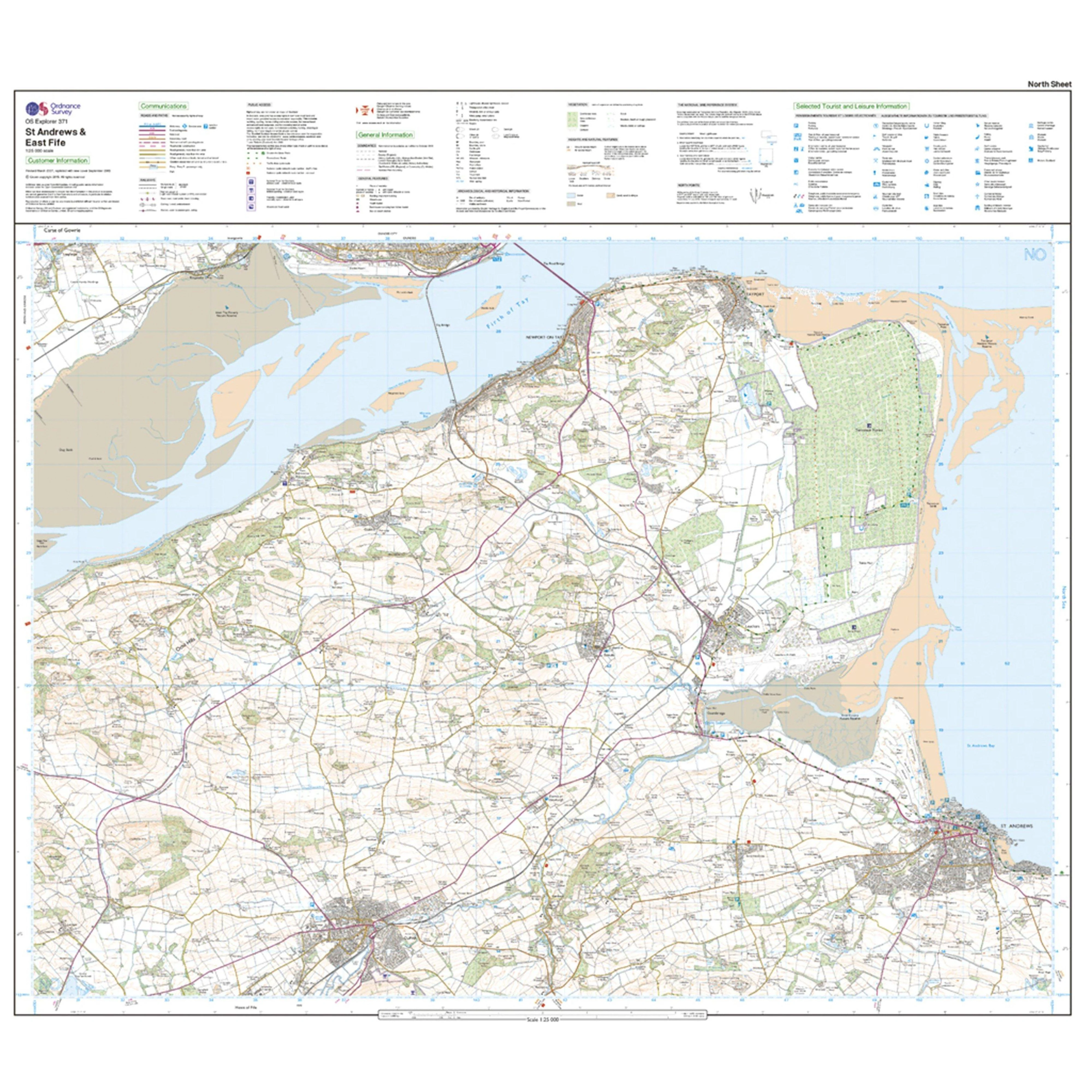 Explorer Active 371 St Andrews & East Fife Map With Digital Version - Image 3