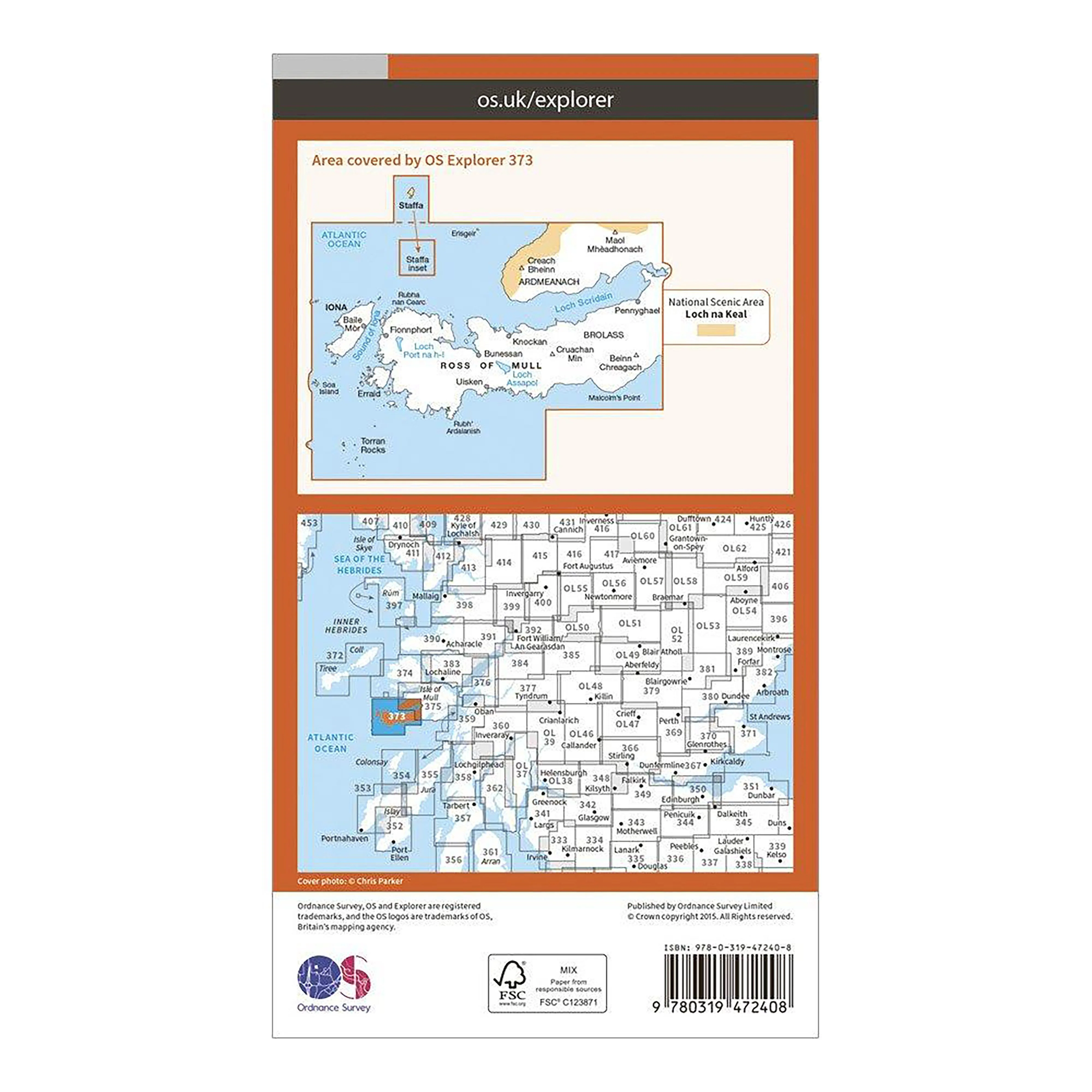 Explorer Active 373 Iona, Staffa & Ross of Mull Map With Digital Version - Image 2