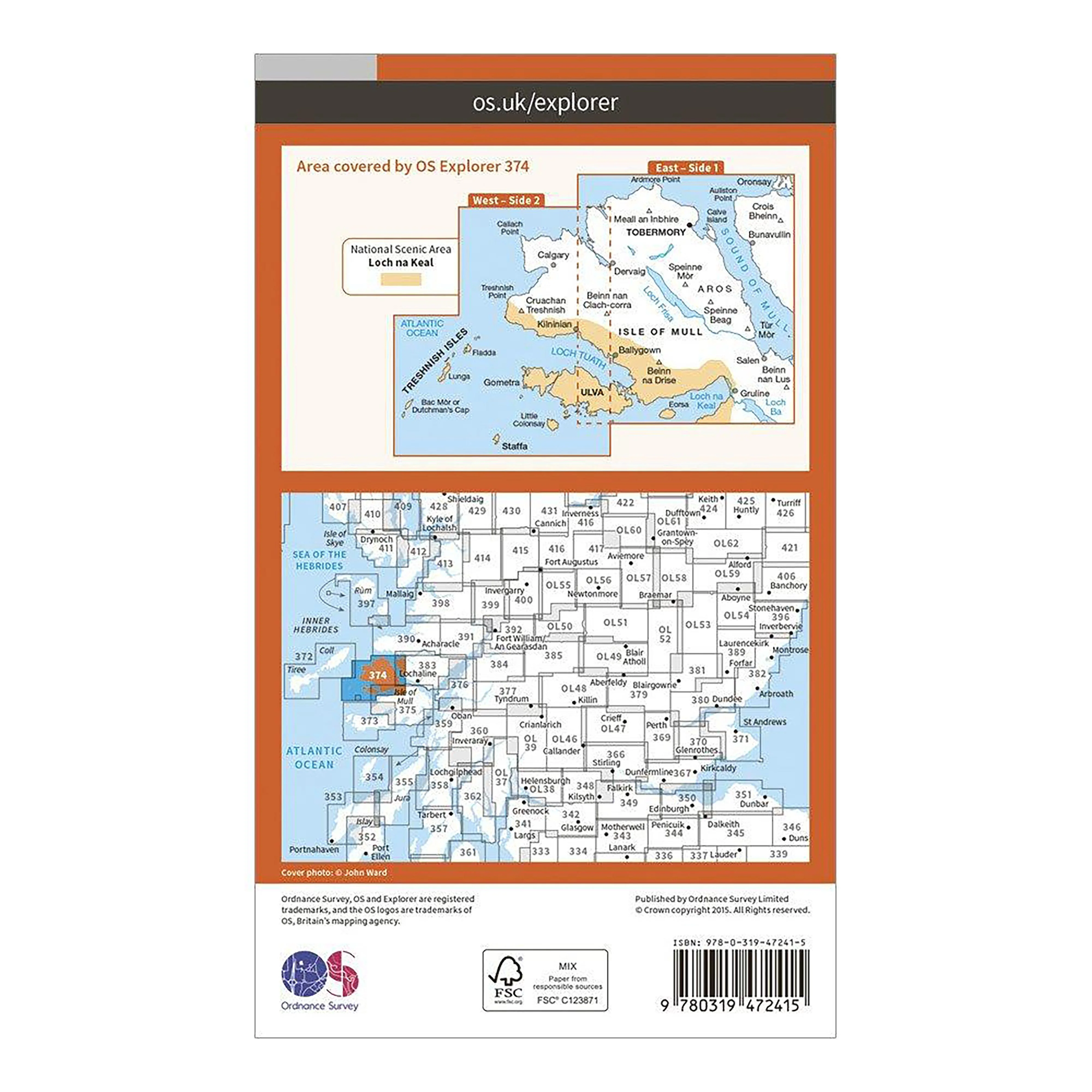 Explorer Active 374 Isle of Mull North & Tobermory Map With Digital Version - Image 2
