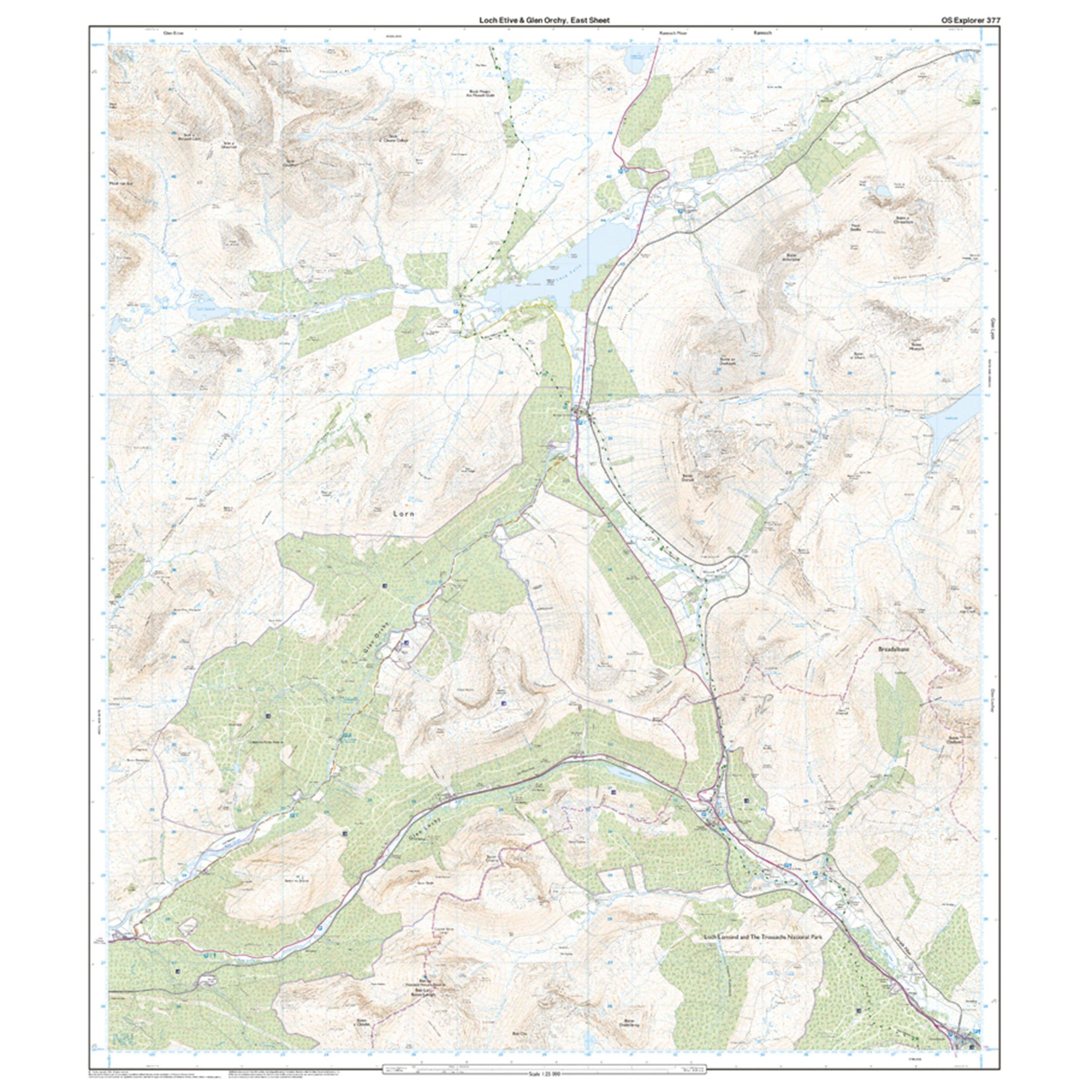 Explorer Active 377 Loch Etive & Glen Orchy Map With Digital Version - Image 3