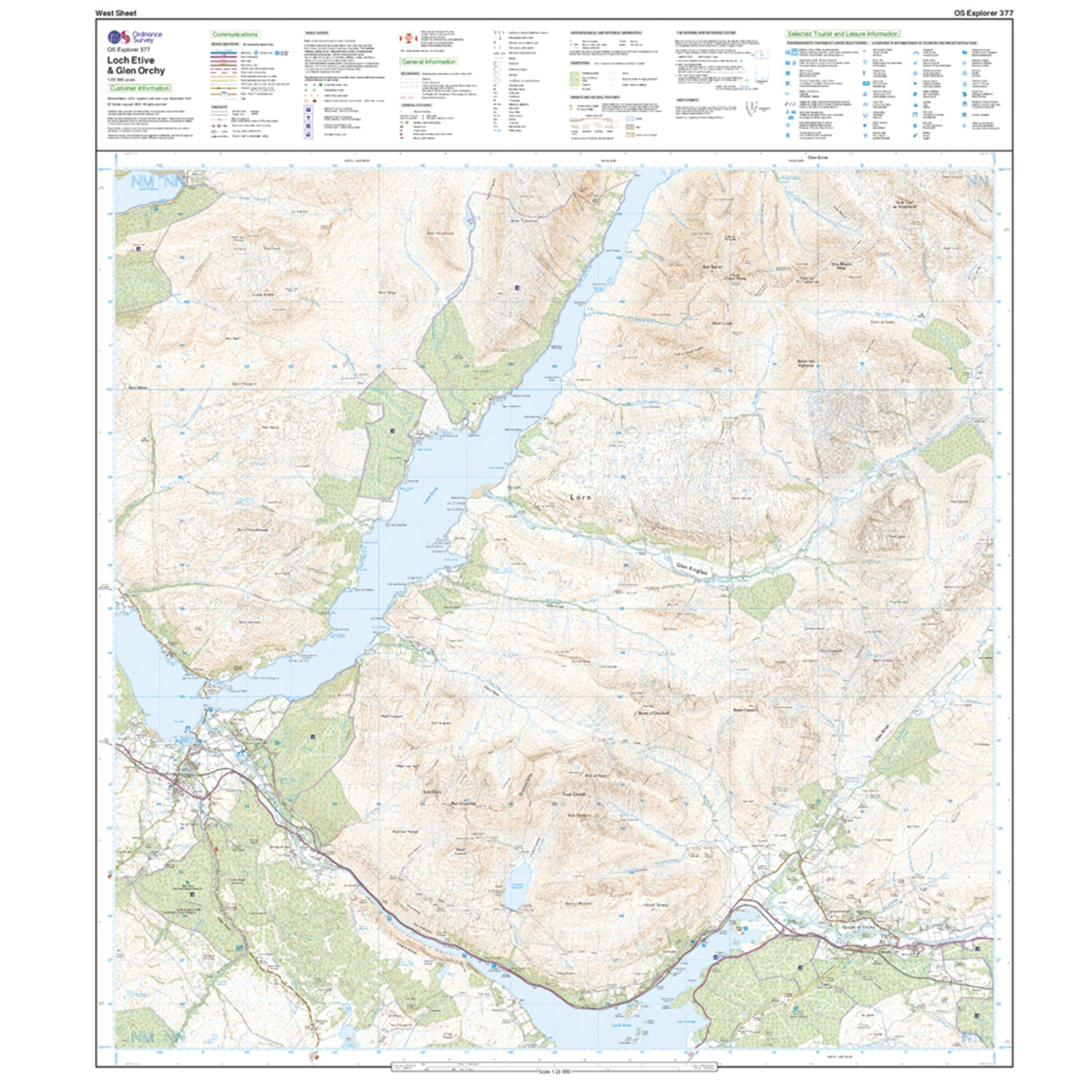 Explorer Active 377 Loch Etive & Glen Orchy Map With Digital Version - Image 4