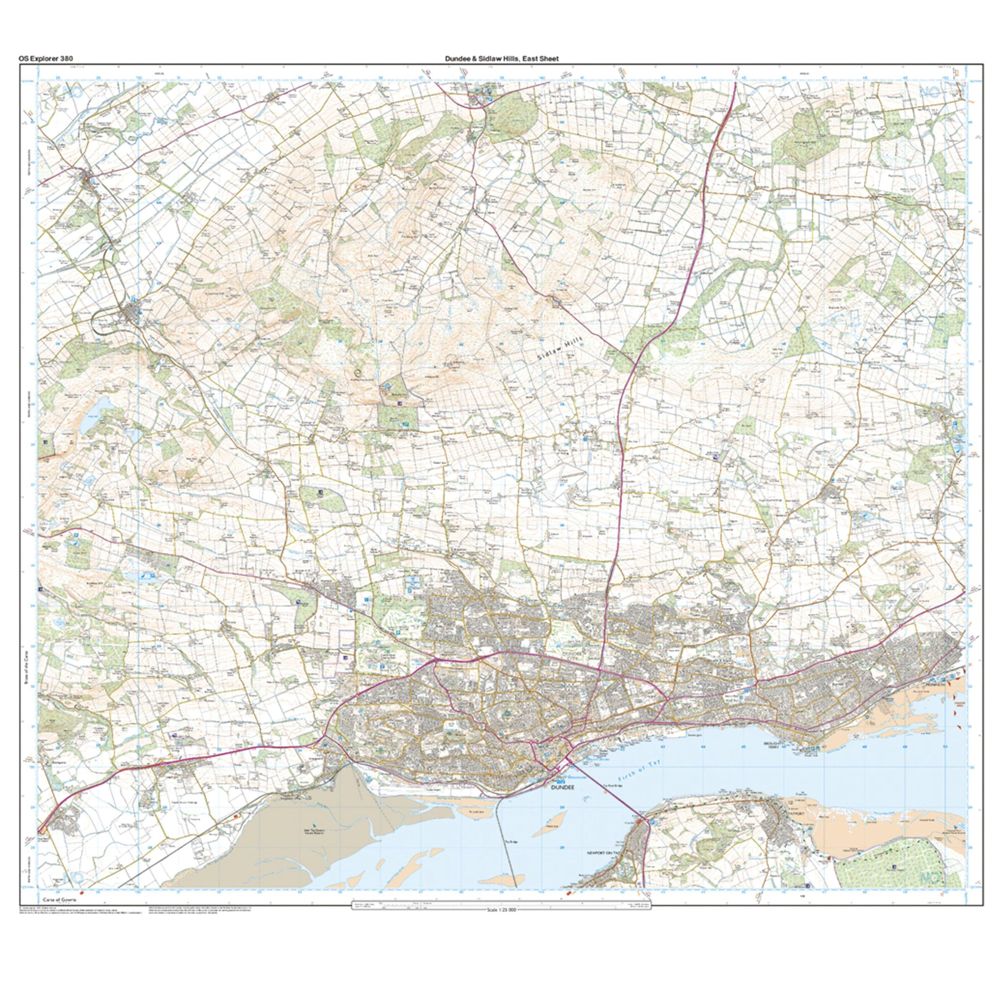 Explorer Active 380 Dundee & Sidlaw Hills Map With Digital Version - Image 3