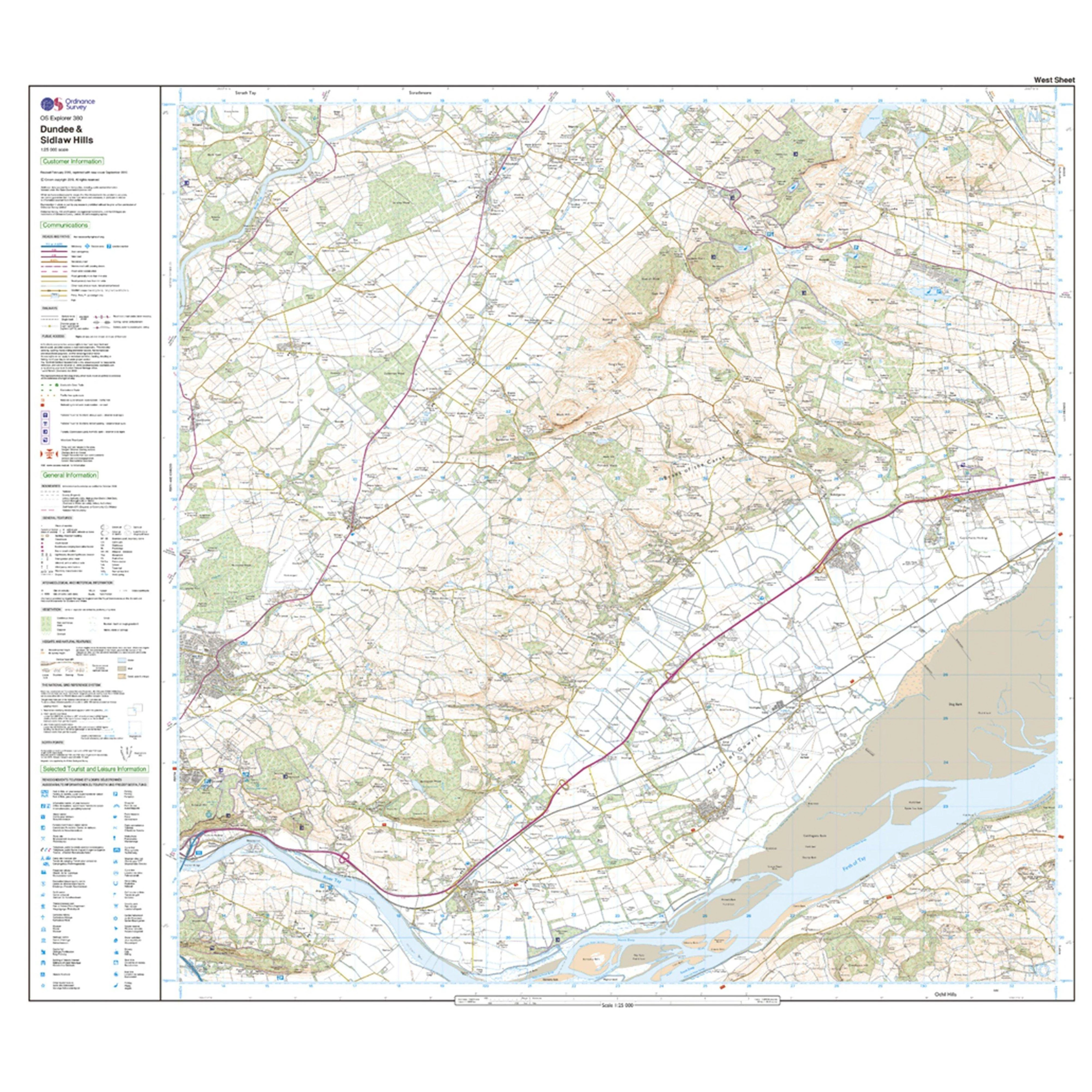 Explorer Active 380 Dundee & Sidlaw Hills Map With Digital Version - Image 4