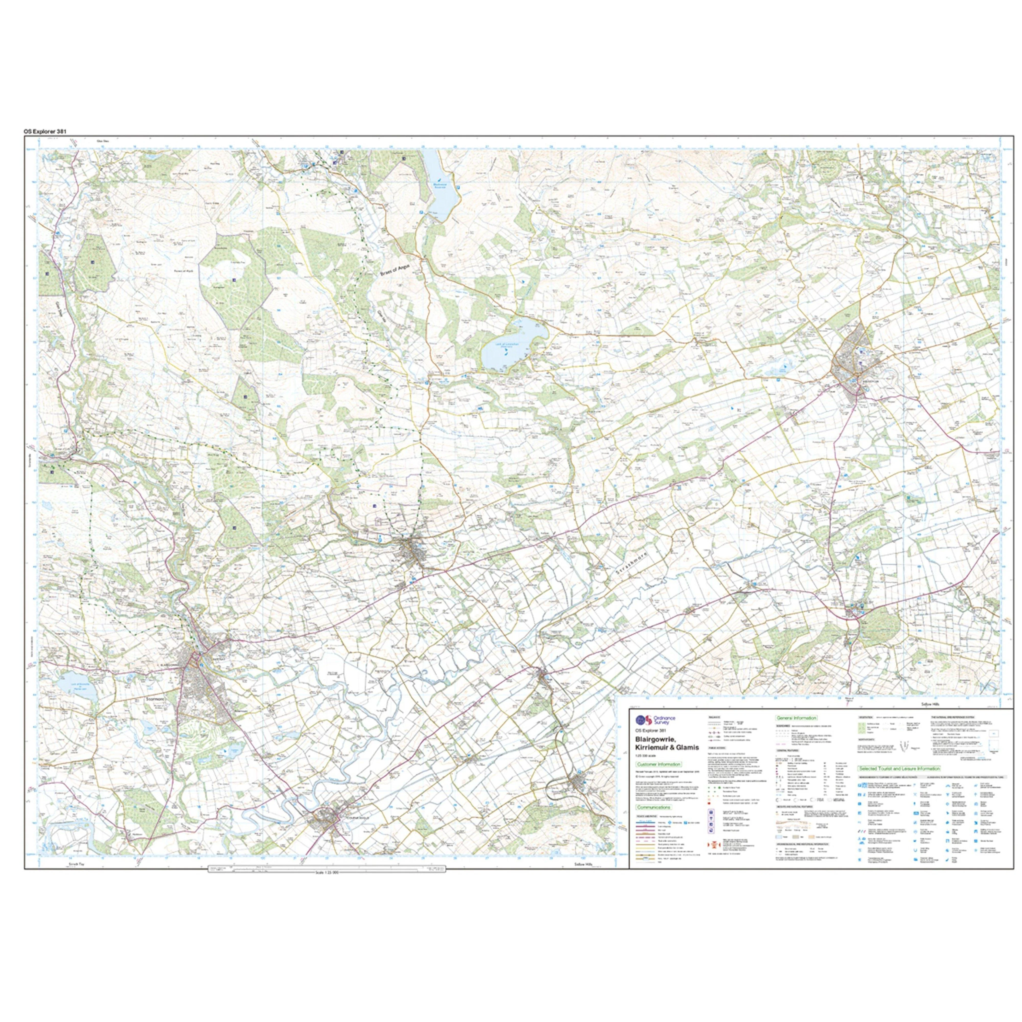 Explorer Active 381 Blairgowrie, Kirriemuir & Glamis Map With Digital Version - Image 3