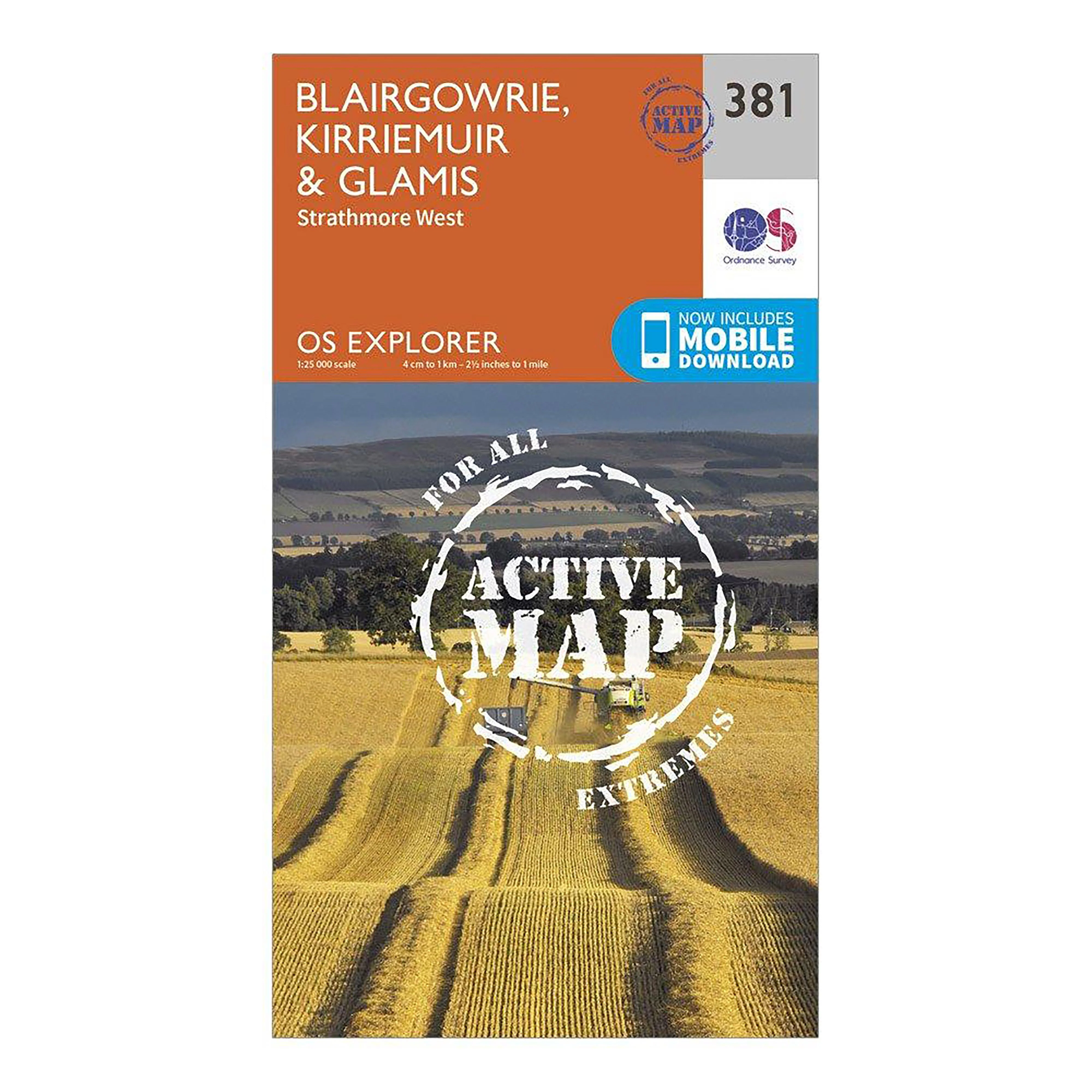 Explorer Active 381 Blairgowrie, Kirriemuir & Glamis Map With Digital Version - Image 4