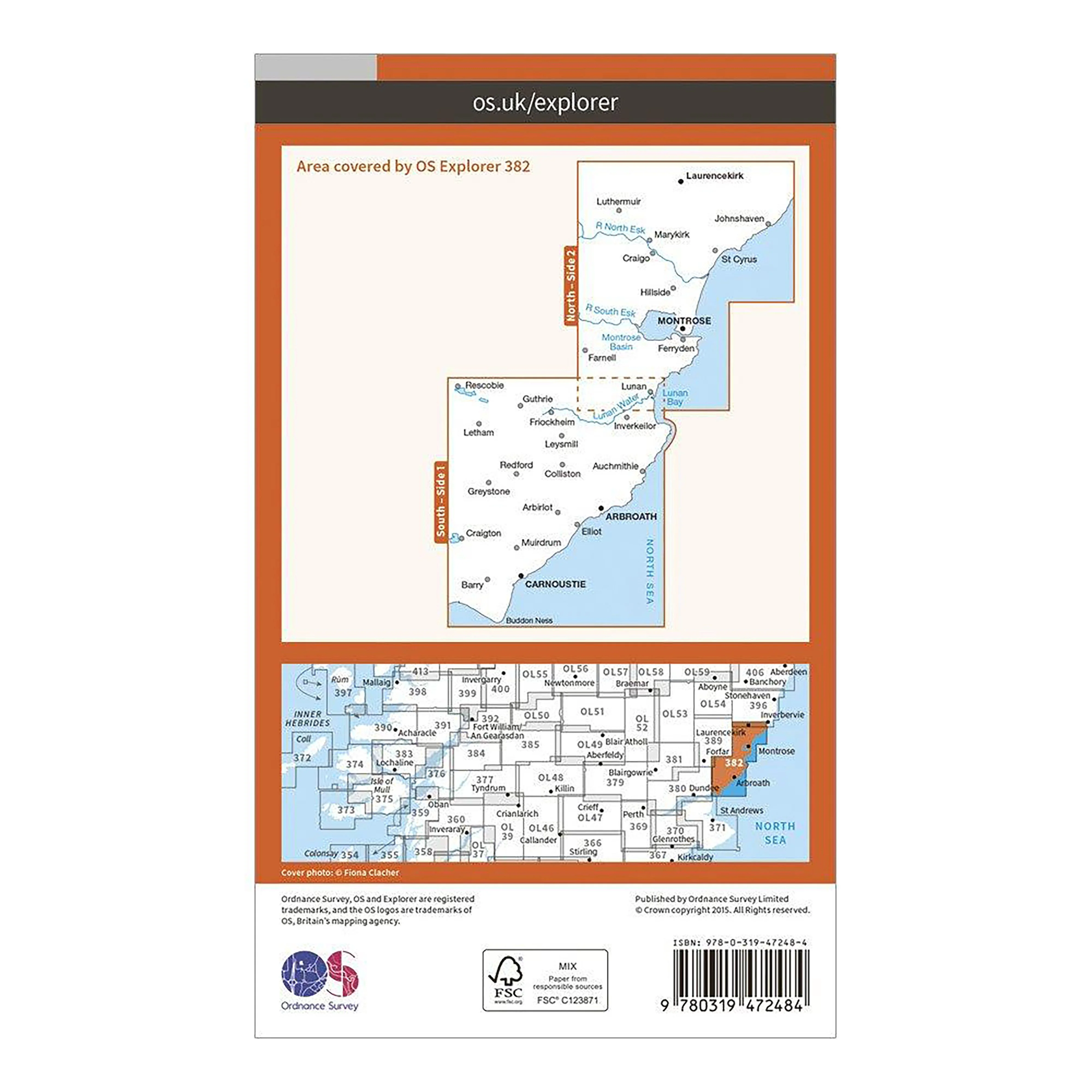 Explorer Active 382 Arbroath, Montrose & Carnoustie Map With Digital Version - Image 2