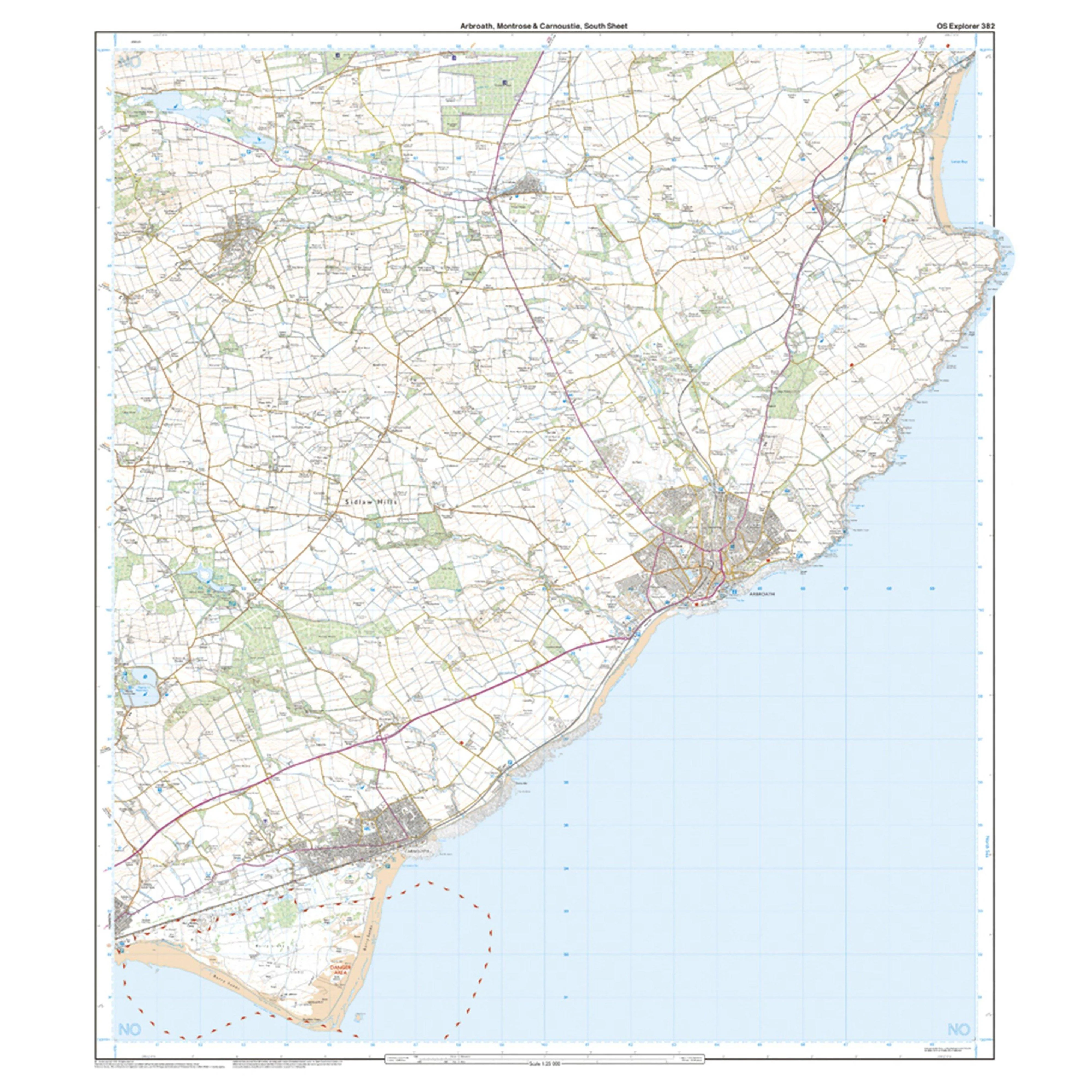 Explorer Active 382 Arbroath, Montrose & Carnoustie Map With Digital Version - Image 4