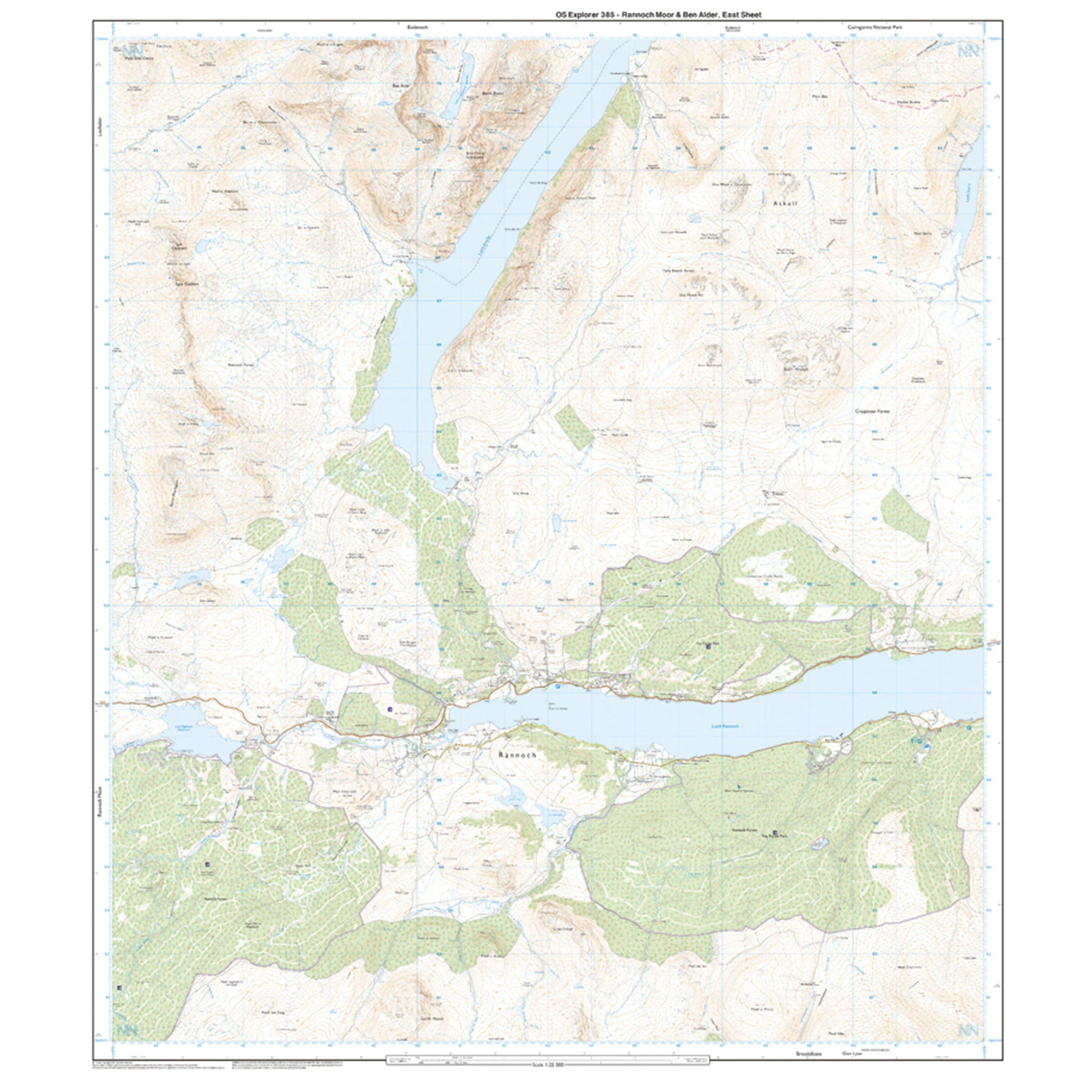 Explorer Active 385 Rannoch Moor & Ben Alder Map With Digital Version - Image 3