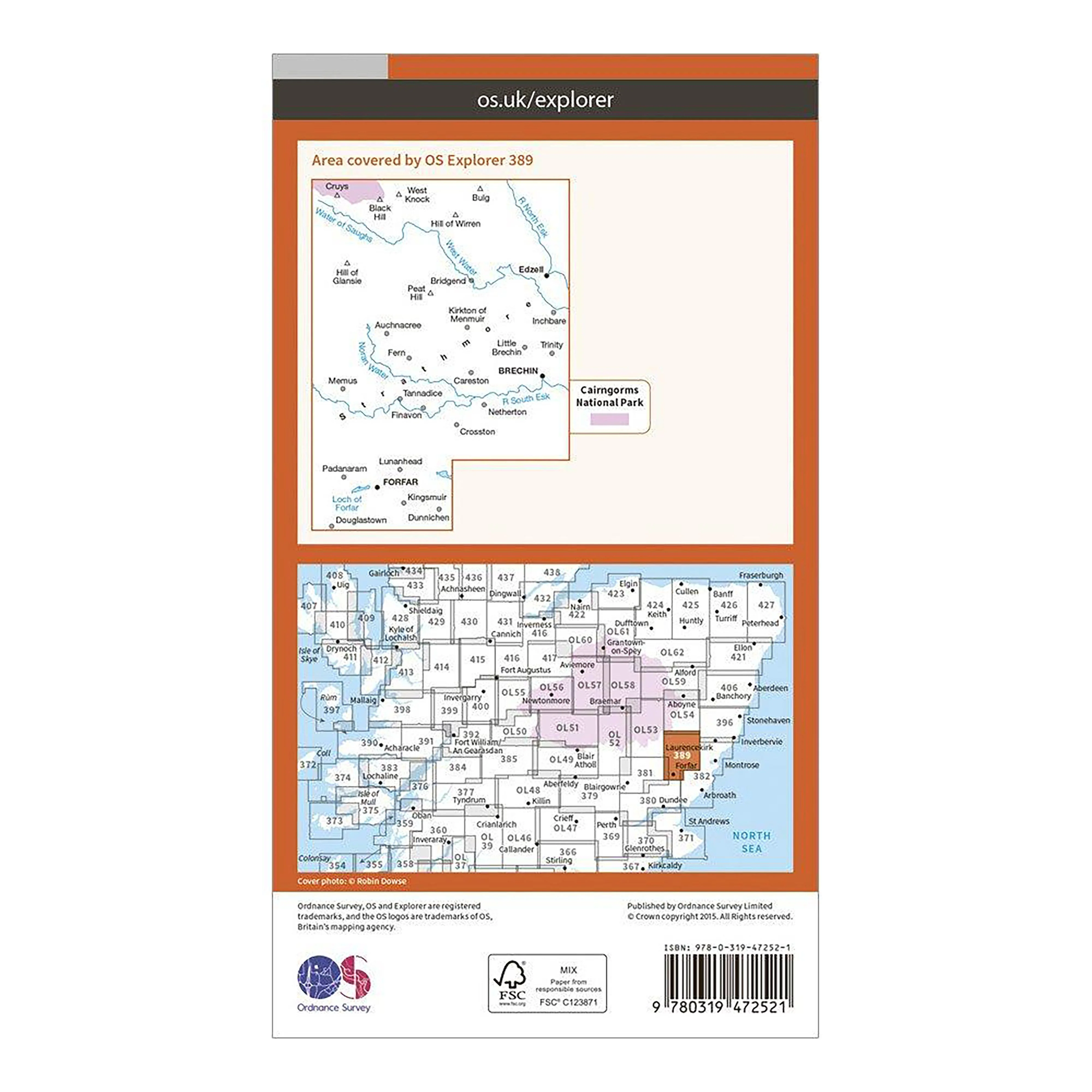 Explorer Active 389 Forfar, Brechin & Edzell Map With Digital Version - Image 2