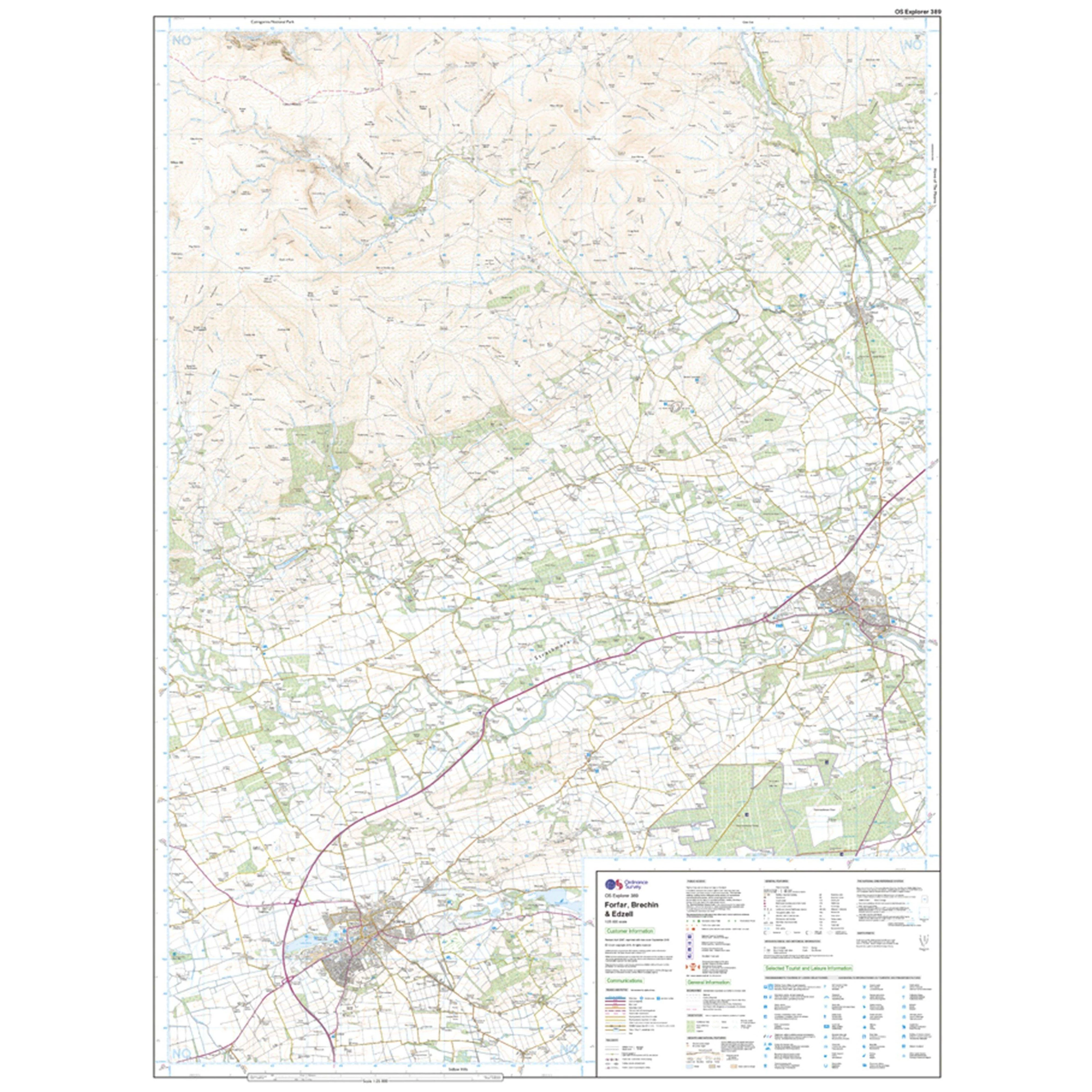 Explorer Active 389 Forfar, Brechin & Edzell Map With Digital Version - Image 3
