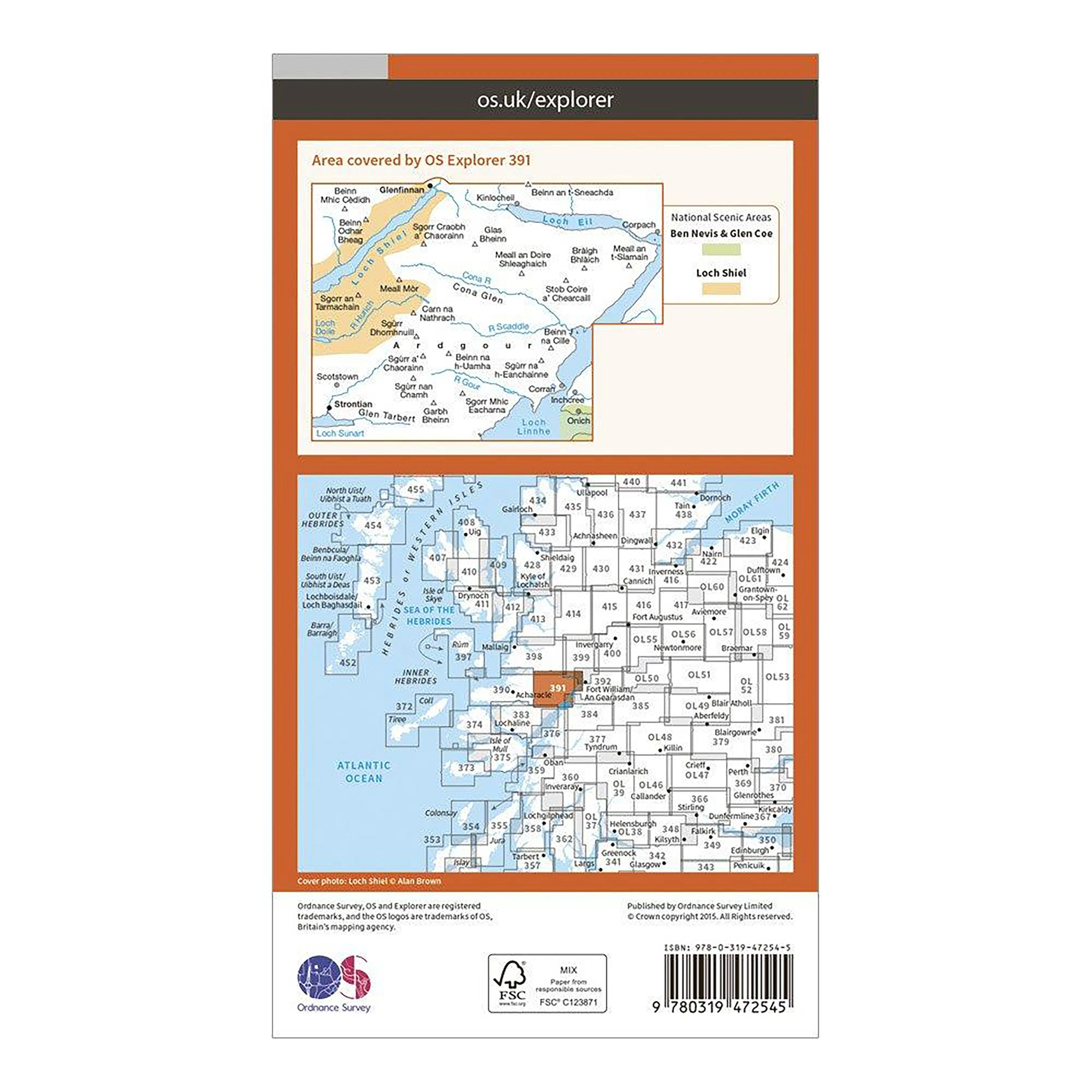 Explorer Active 391 Ardgour & Strontian Map With Digital Version - Image 2