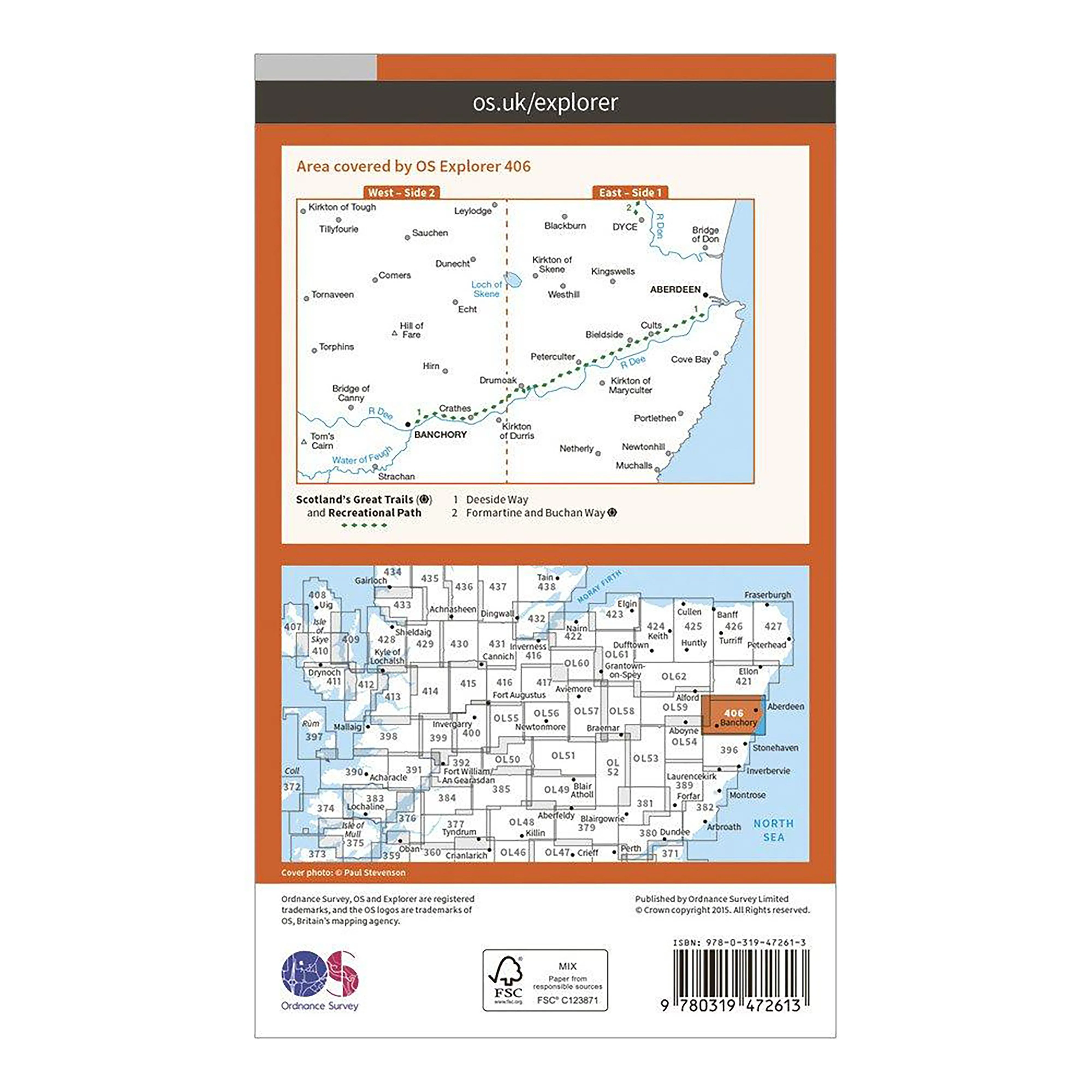 Explorer Active 406 Aberdeen & Banchory Map With Digital Version - Image 2