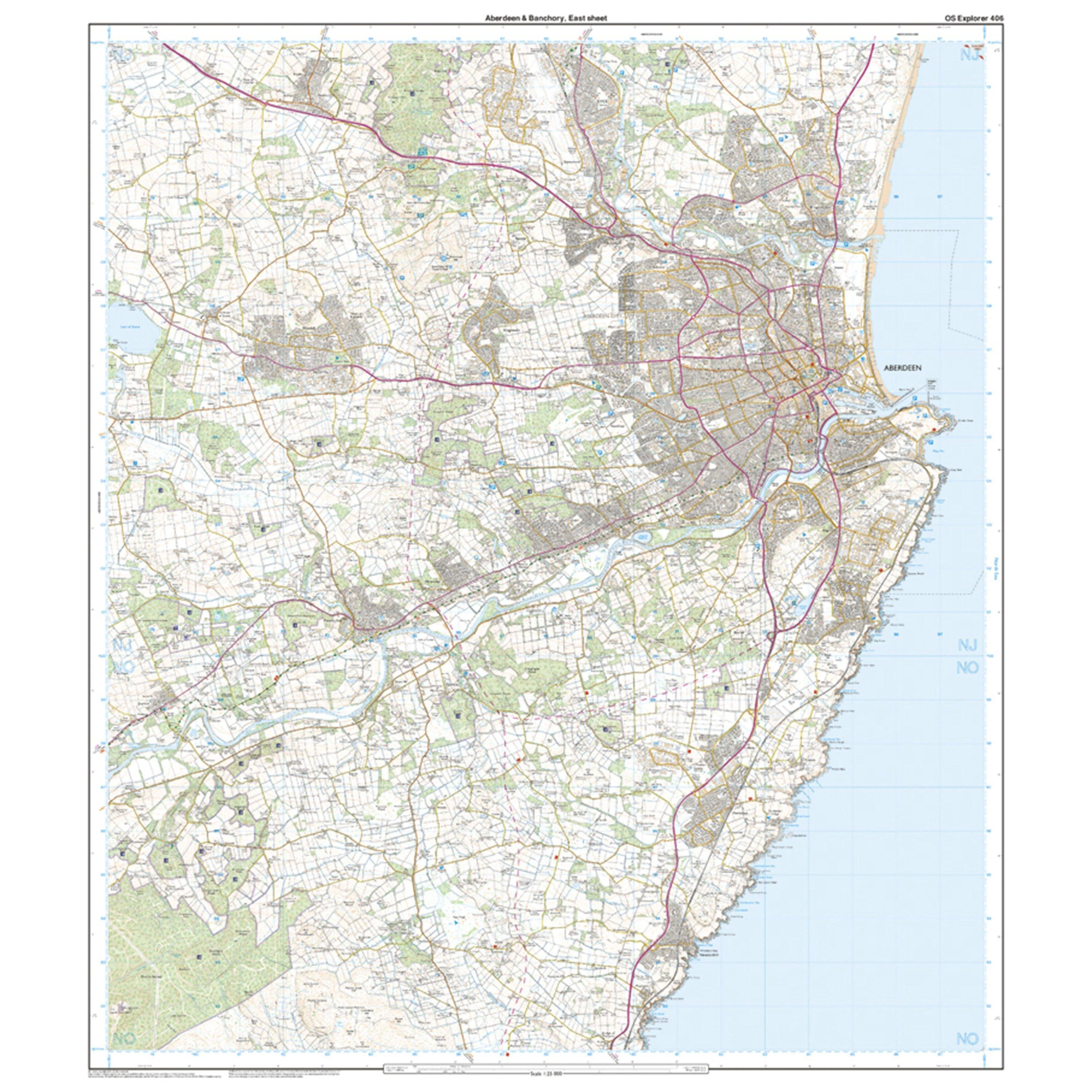 Explorer Active 406 Aberdeen & Banchory Map With Digital Version - Image 3