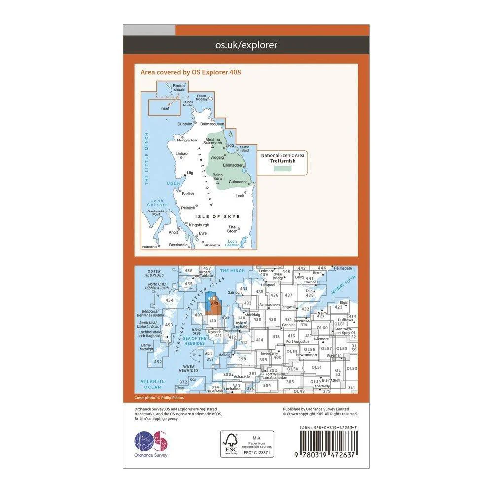 Explorer Active 408 Skye – Trotternish & The Storr Map With Digital Version - Image 2