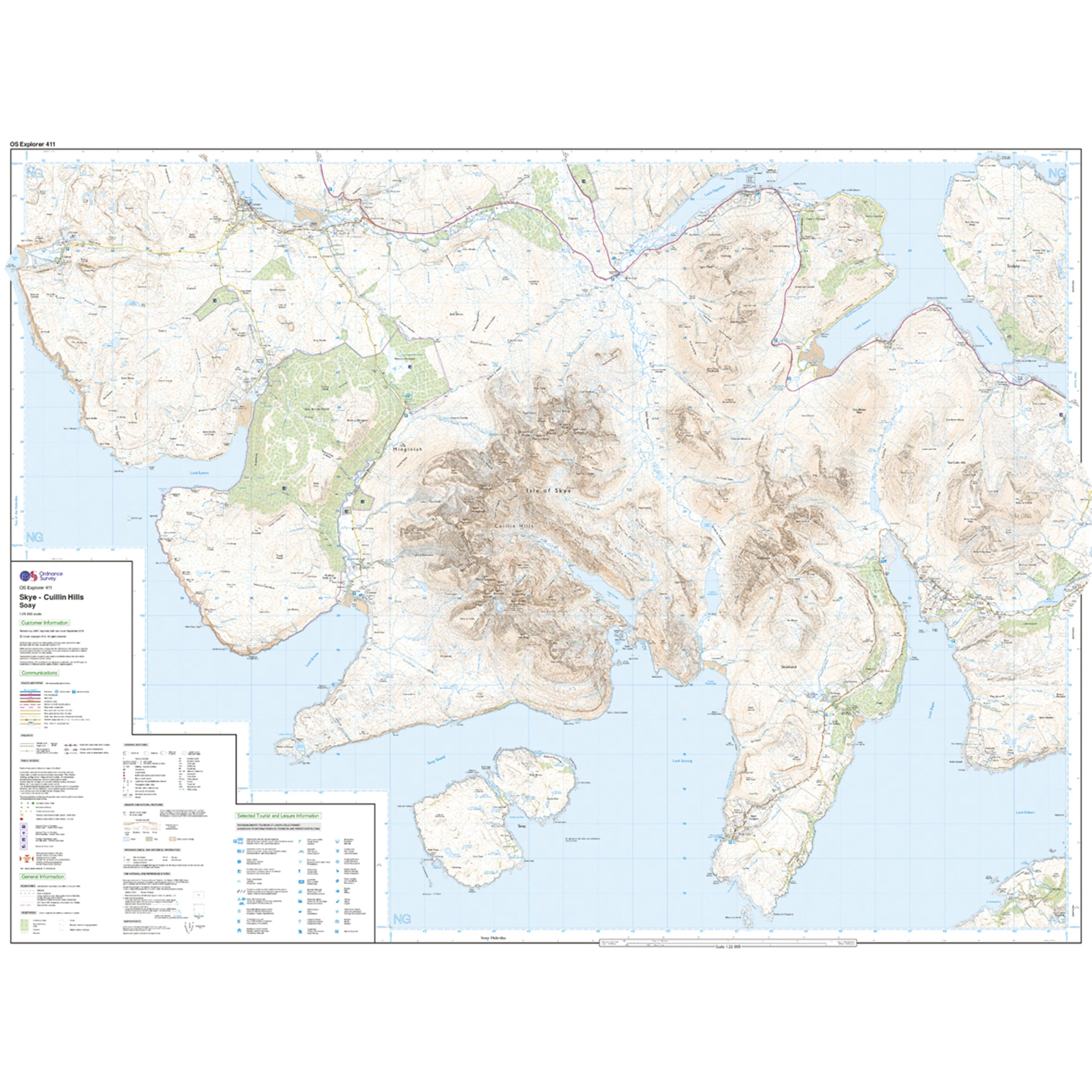 Explorer Active 411 Skye - Cuillin Hills Map With Digital Version - Image 3