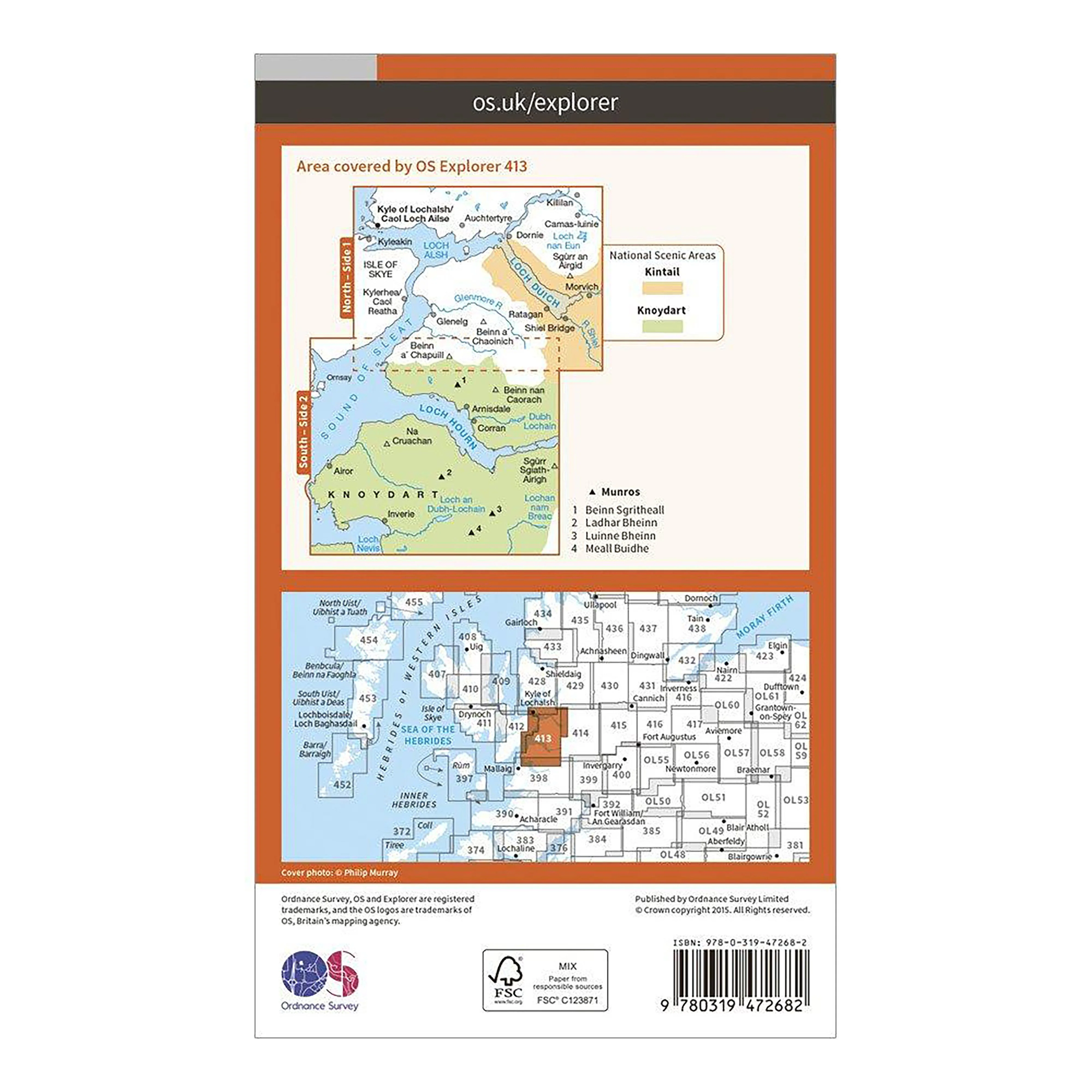 Explorer Active 413 Knoydart, Loch Hourn & Loch Duich Map With Digital Version - Image 2