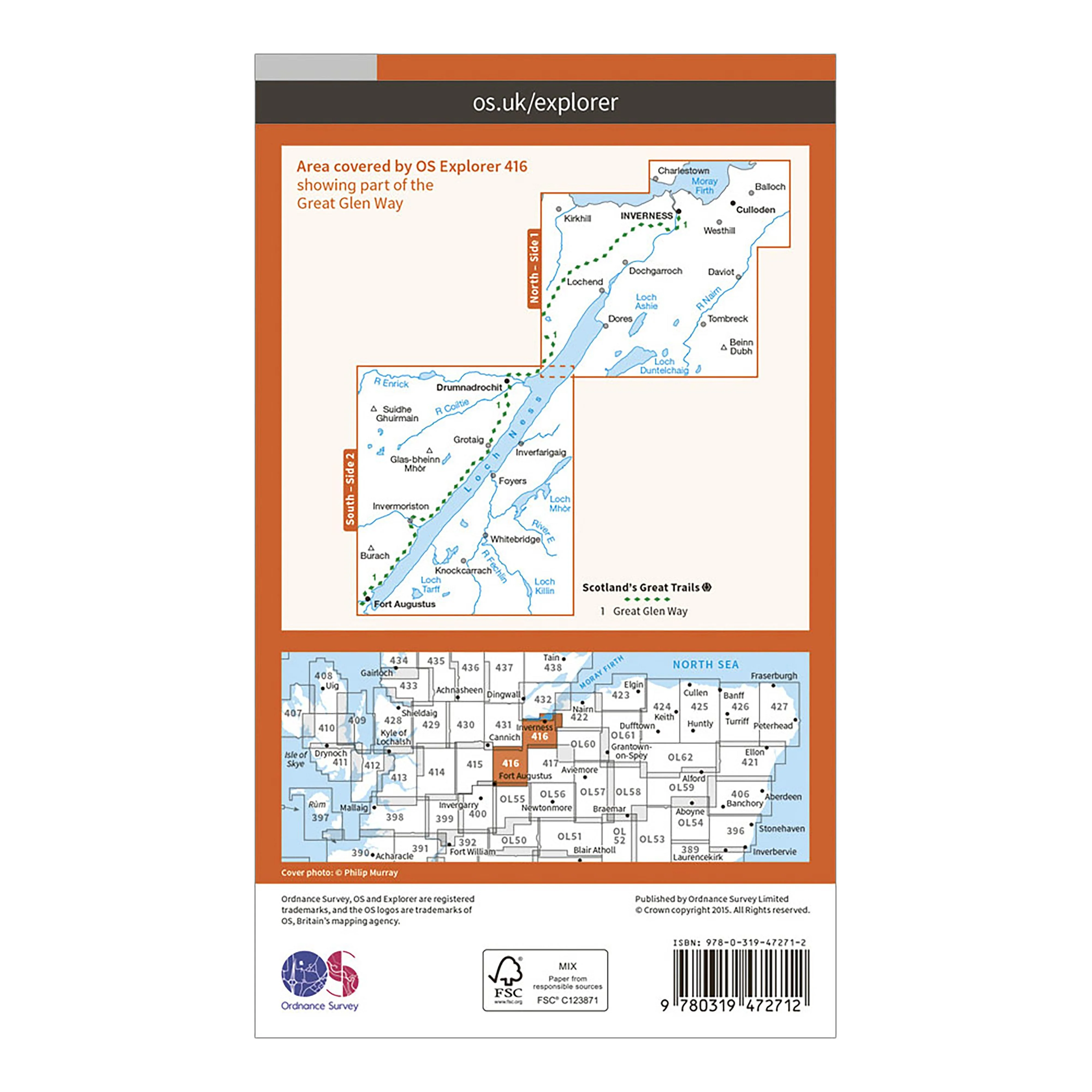 Explorer Active 416 Inverness, Loch Ness & Culloden Map With Digital Version - Image 2