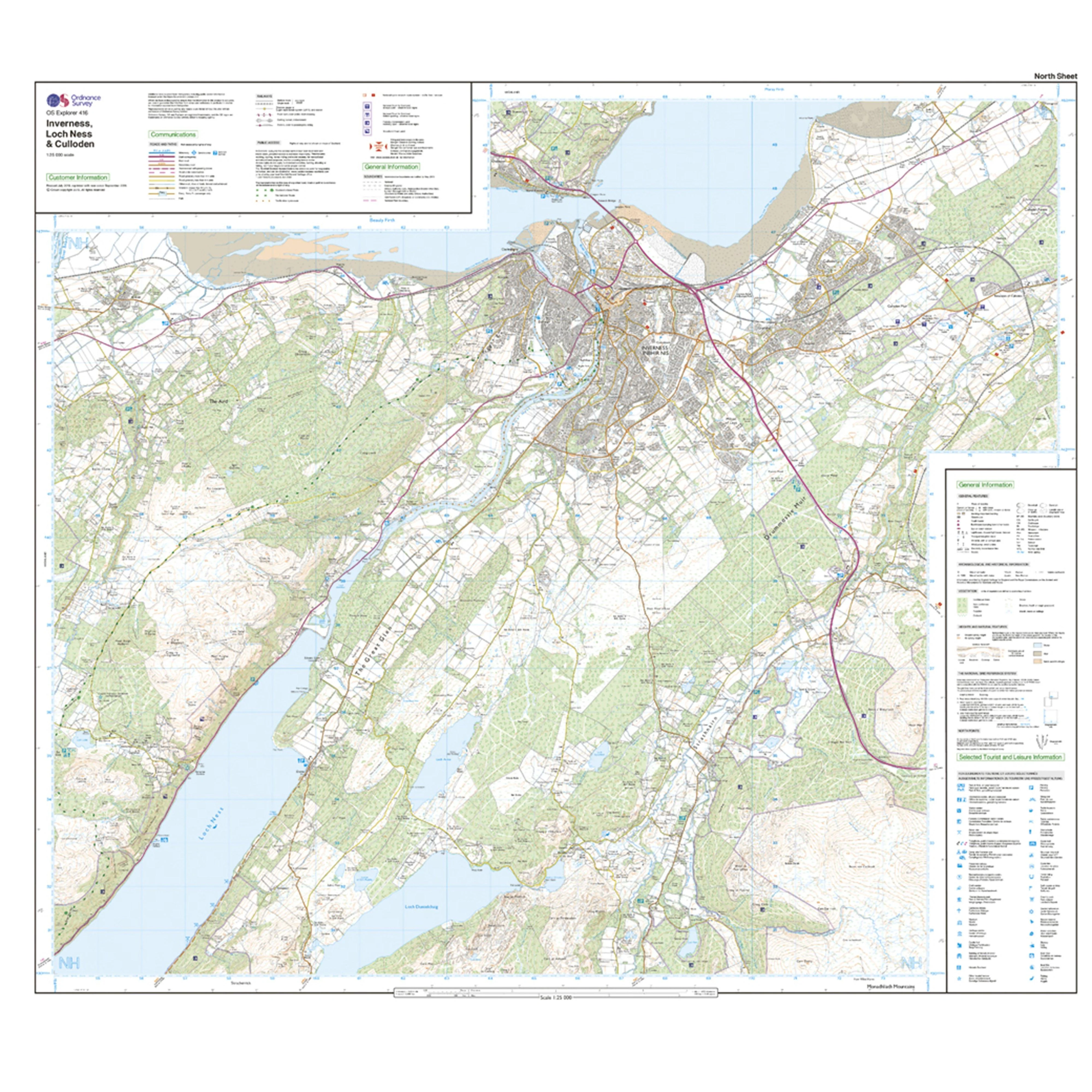 Explorer Active 416 Inverness, Loch Ness & Culloden Map With Digital Version - Image 3