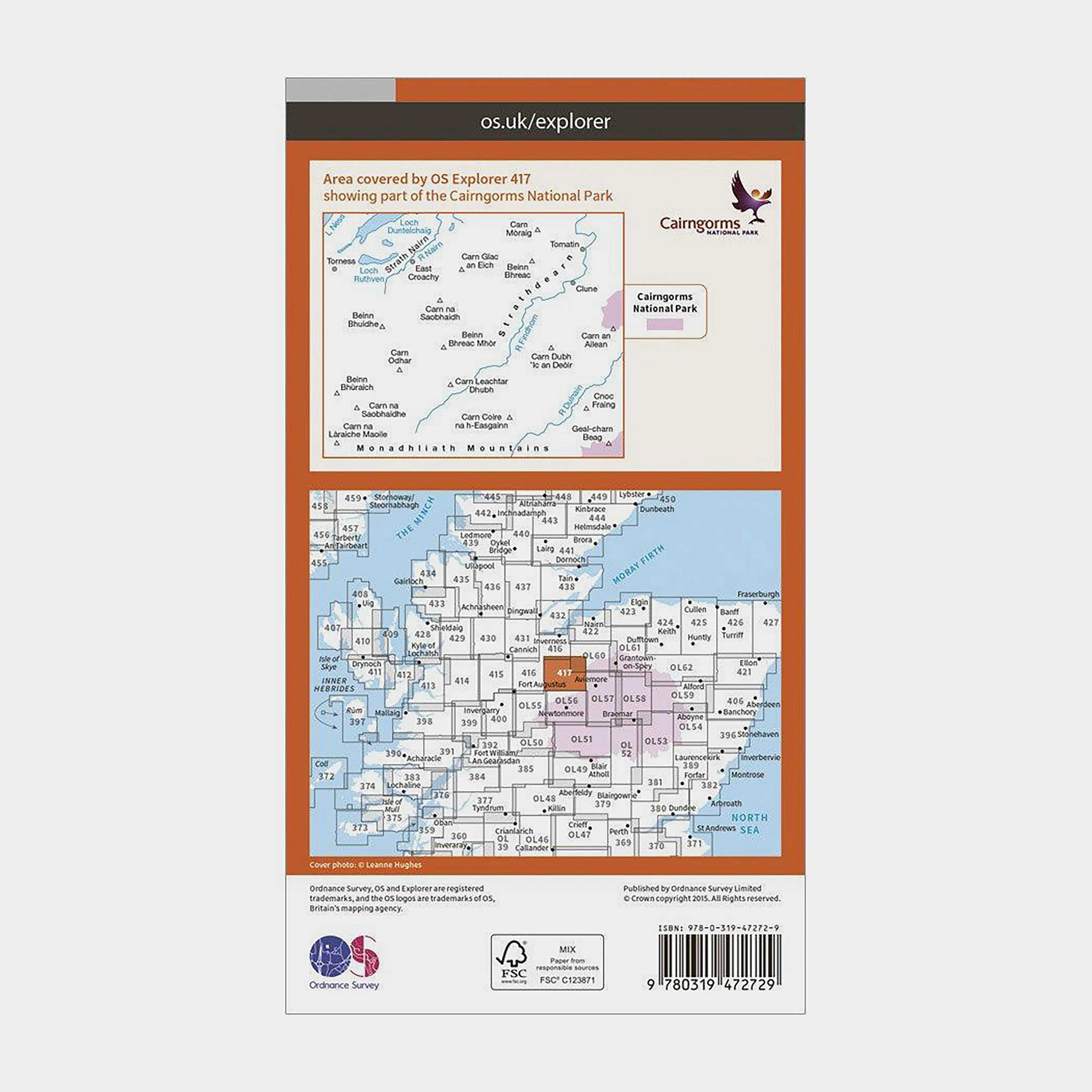 Explorer Active 417 Monadhliath Mountains North & Strathdearn Map With Digital Version - Image 2