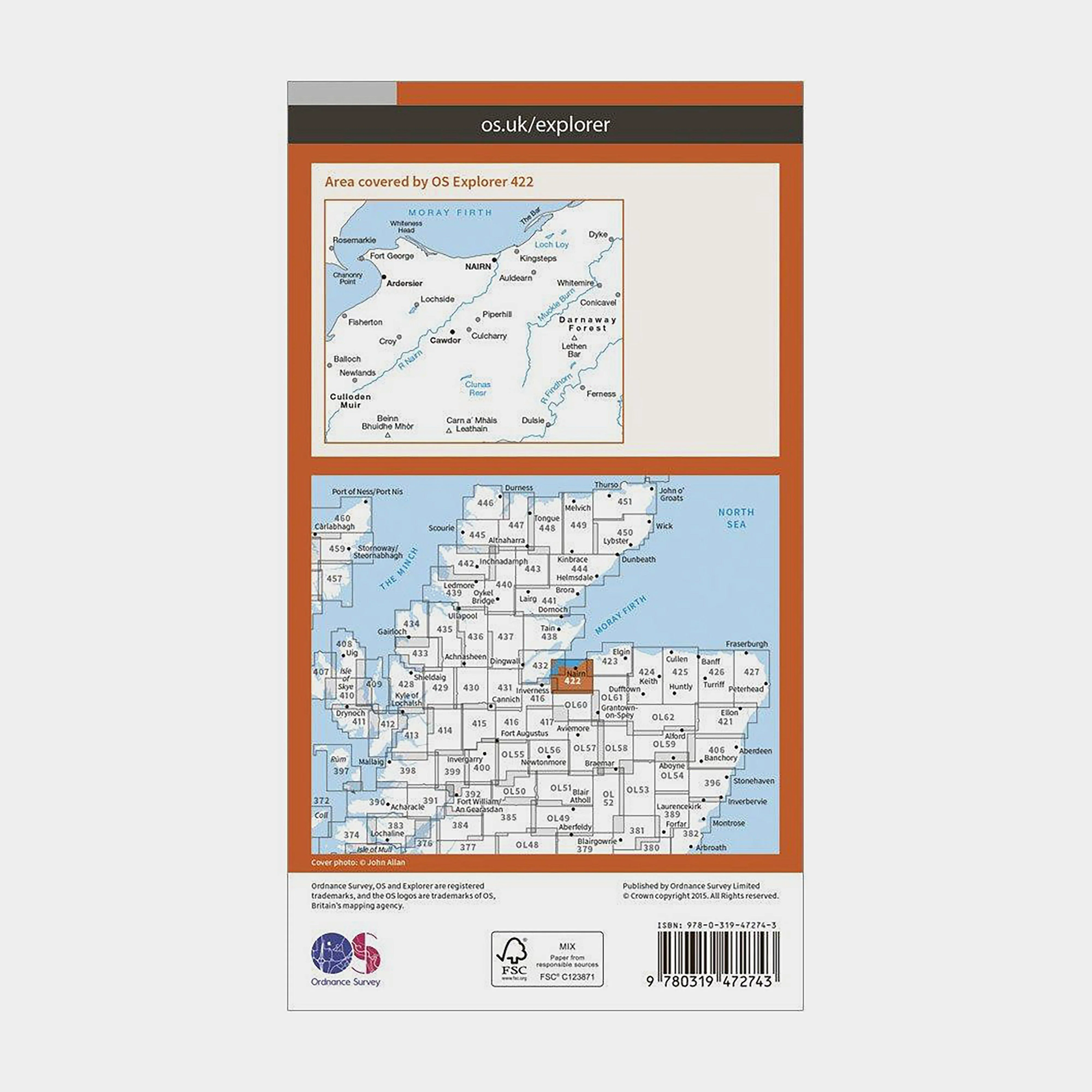 Explorer Active 422 Nairn & Cawdor Map With Digital Version - Image 2